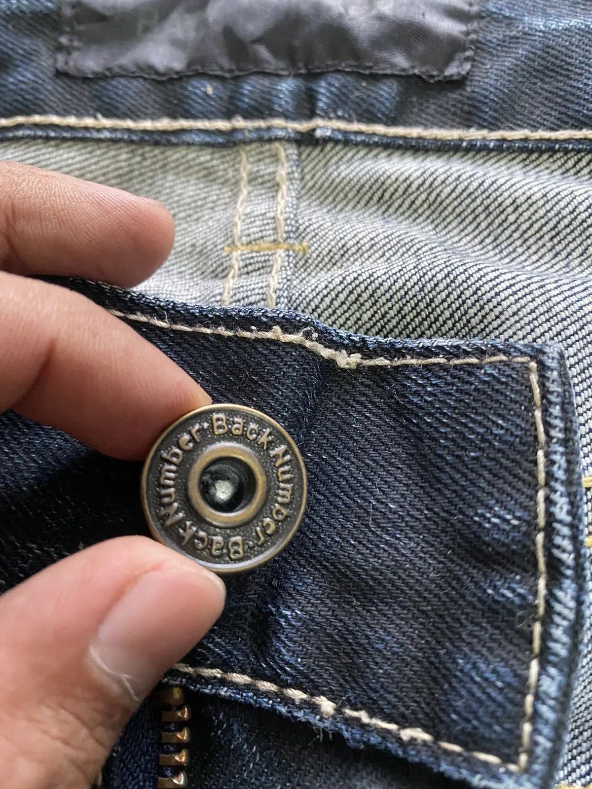 Japanese Brand × Kapital × Tornado Mart Baggy Jeans Japan Back Number Claws WaxOil Denim @@12 Size US 30 / EU 46 - 6 Thumbnail