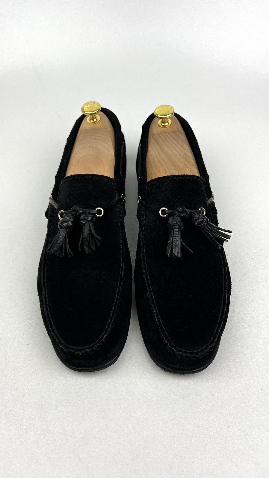 Tom Ford TOM FORD Loafers Black Suede Shoes Tassel Size US 12 / EU 45 - 4 Thumbnail