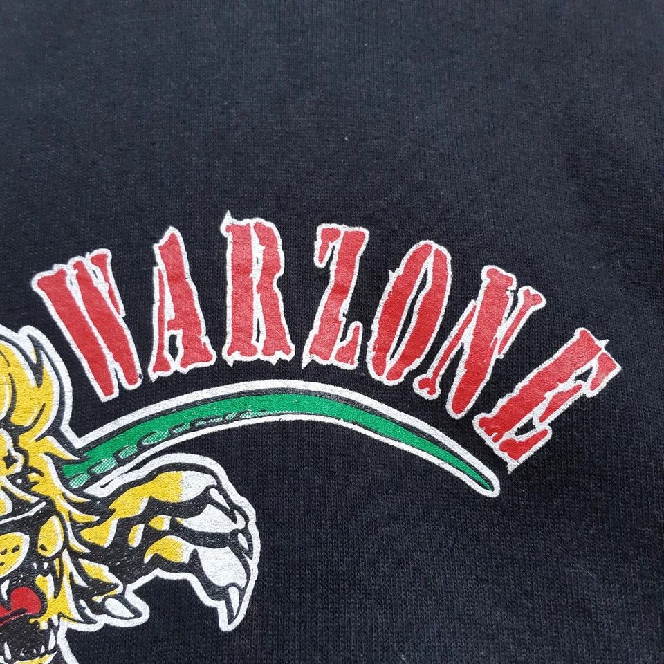 Vintage 90s WARZONE NYHC Hoodie Hardcore Sick Of It All