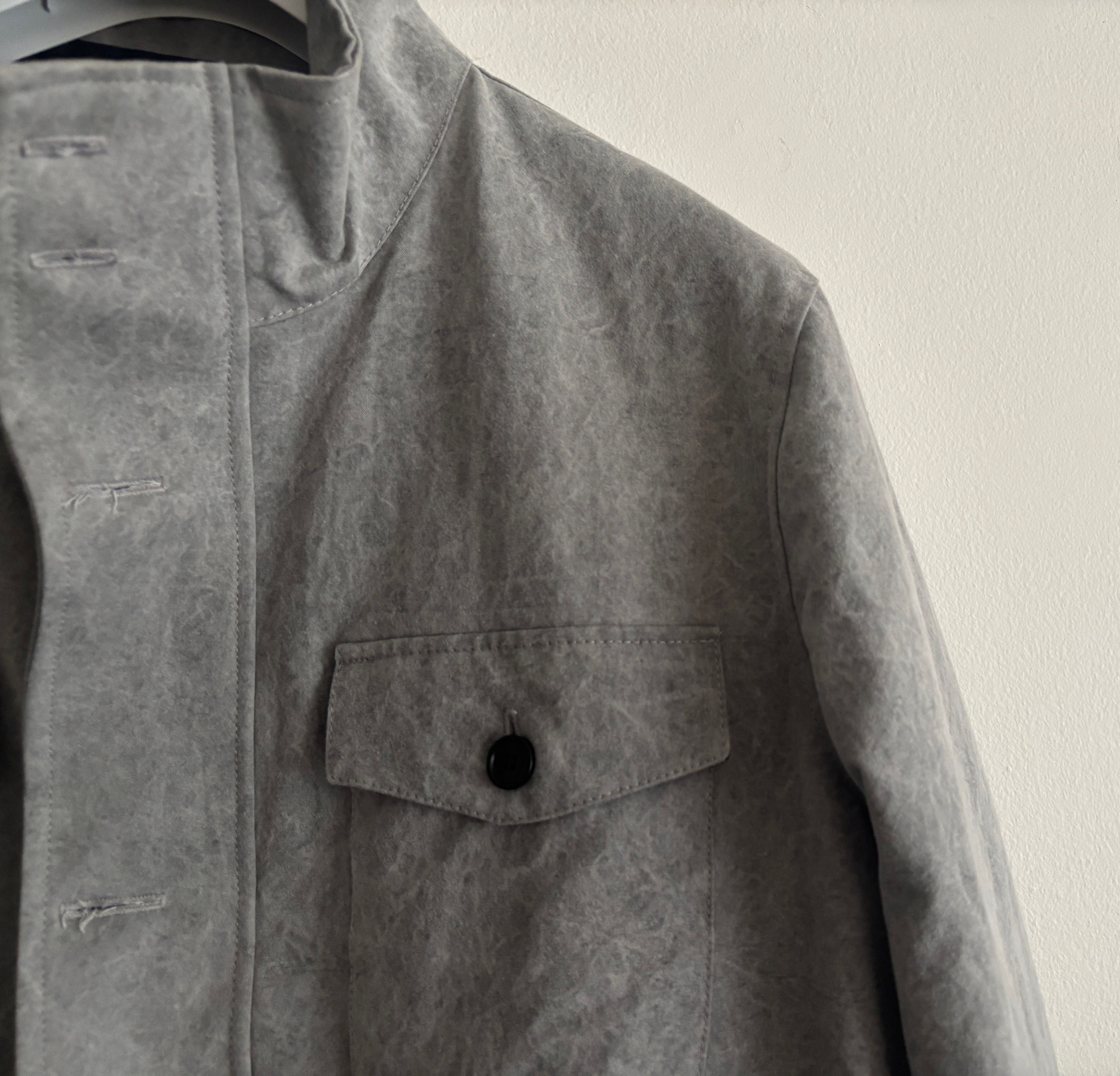 Other $445 Grey Cotton Stonewashed Zippered Field Jacket - XL Size US XL / EU 56 / 4 - 10 Thumbnail