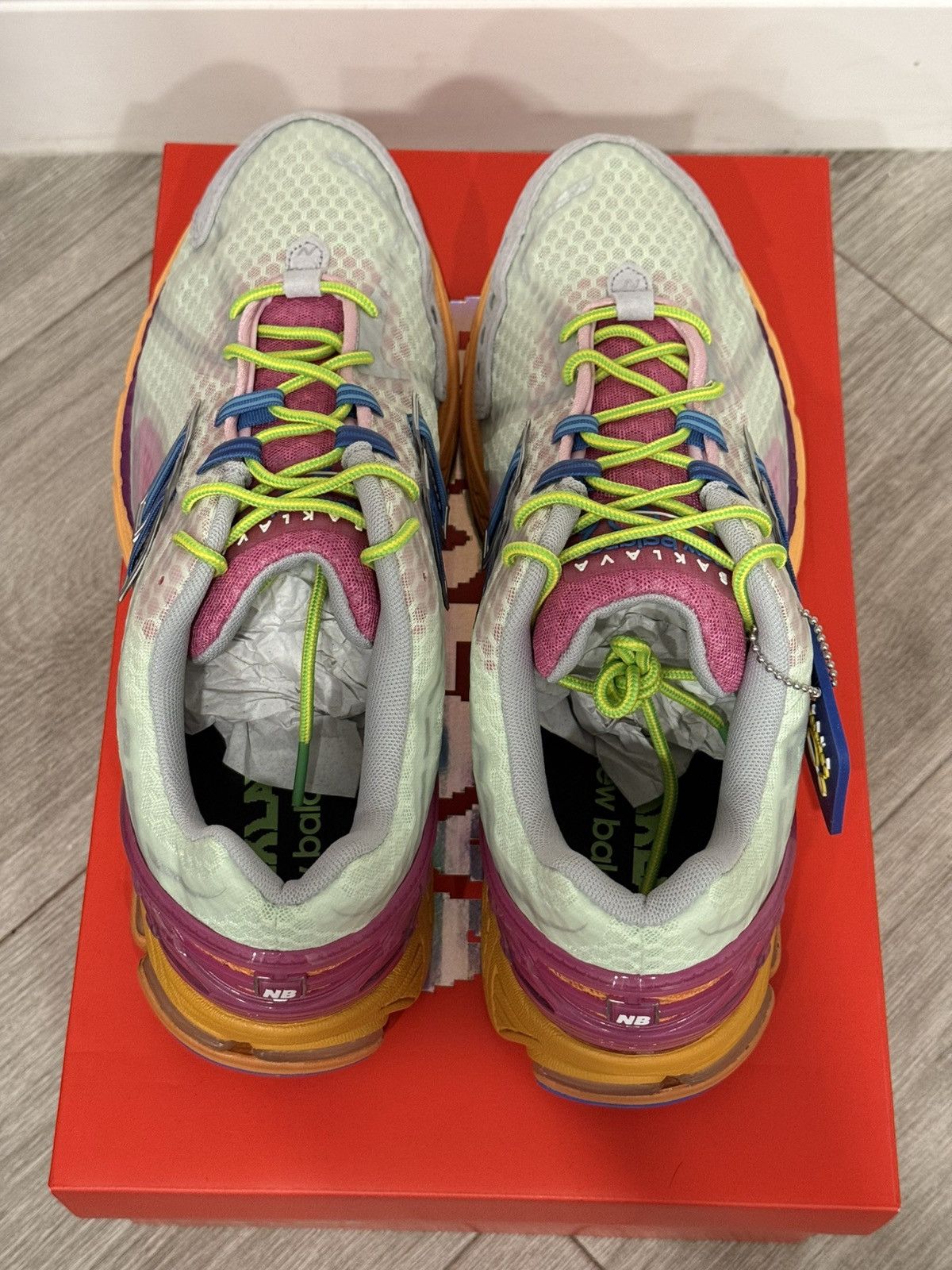 Action Bronson × New Balance Action Bronson New Balance 1906R Rosewater Green Pink Sz 12 Size US 12 / EU 45 - 7 Thumbnail