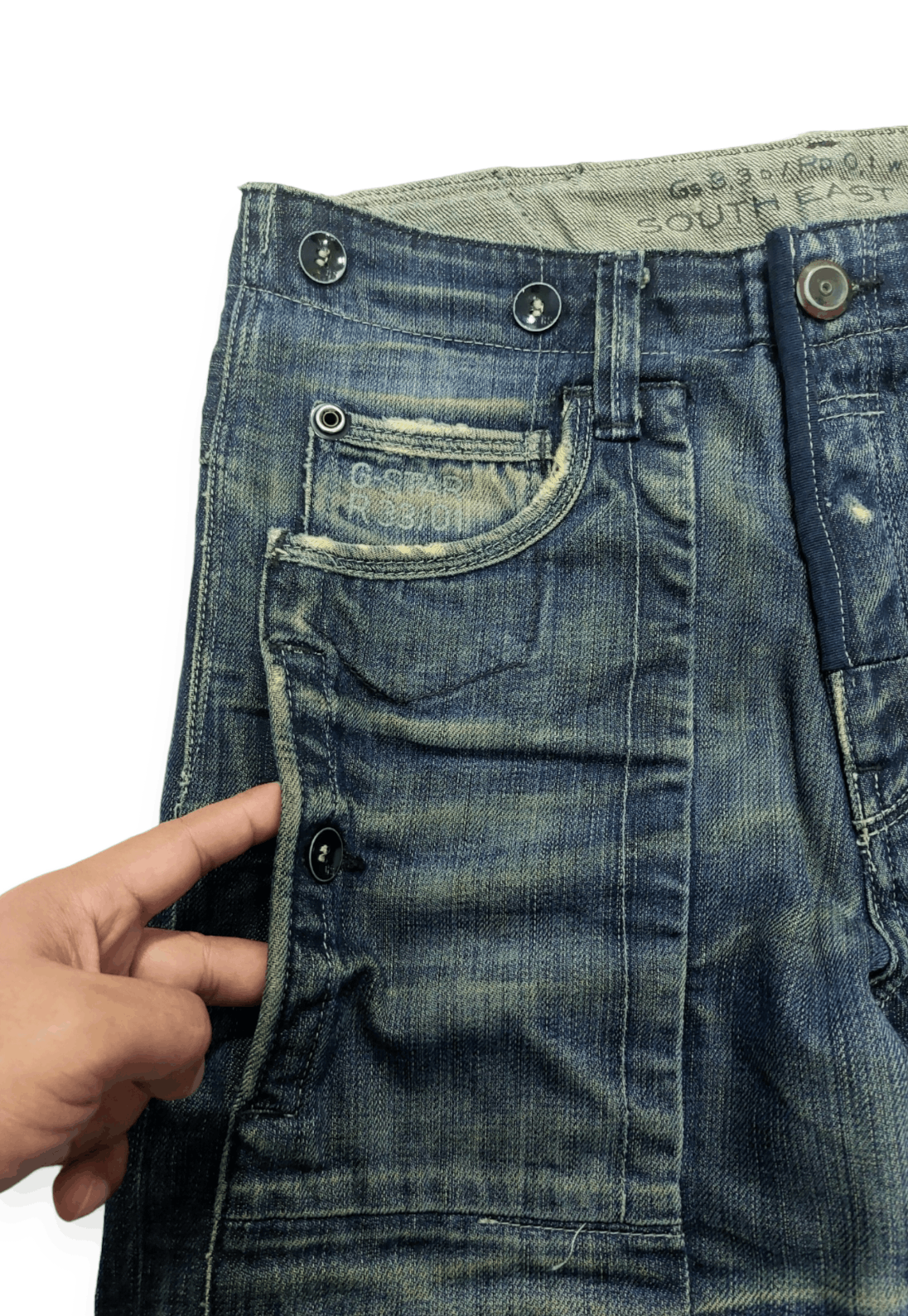 G Star Raw Y2K Rusty Distressed Denim