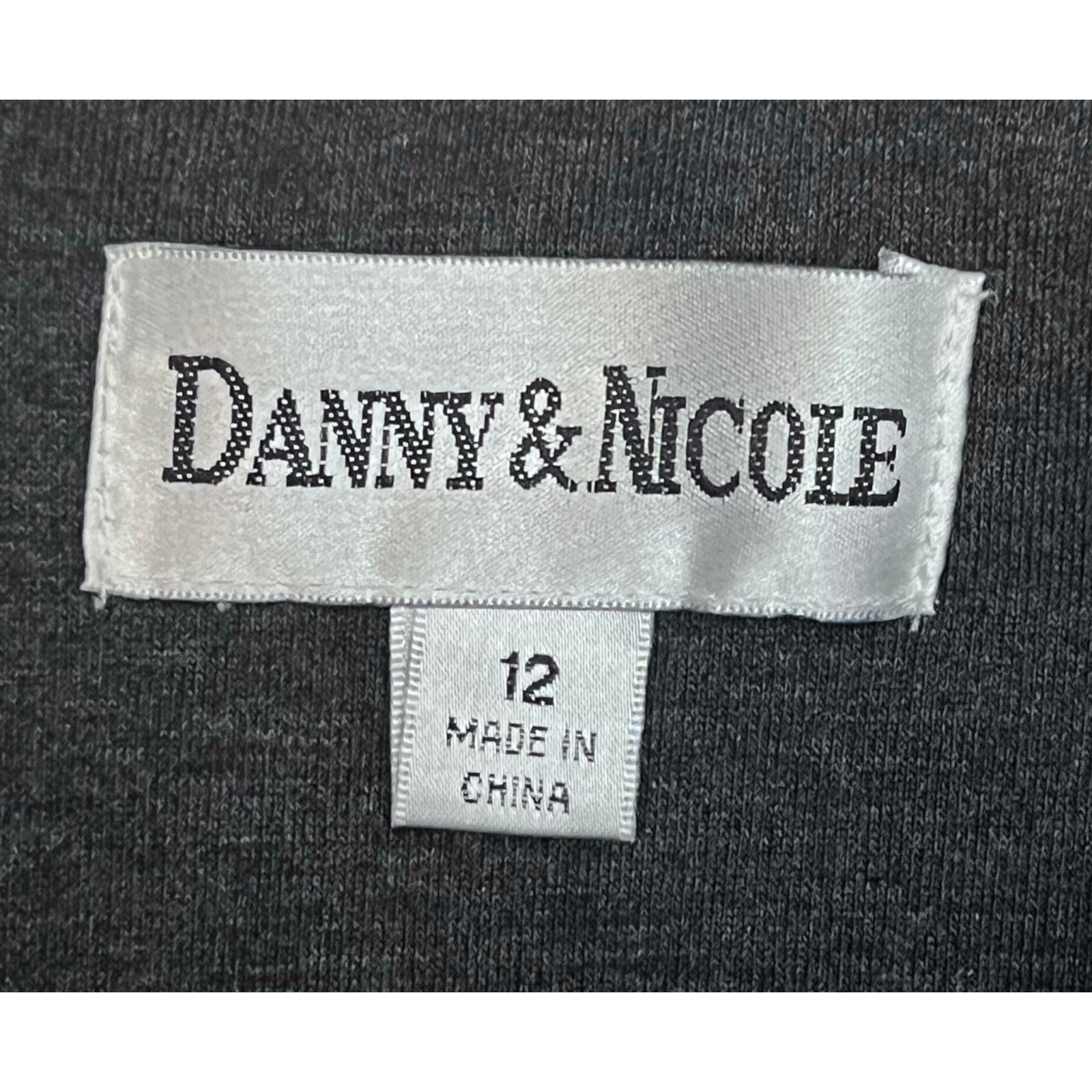 Other Danny & Nicole Charcoal Gray Peplum Dress - Size 12 Size XL / US 12-14 / IT 48-50 - 3 Thumbnail