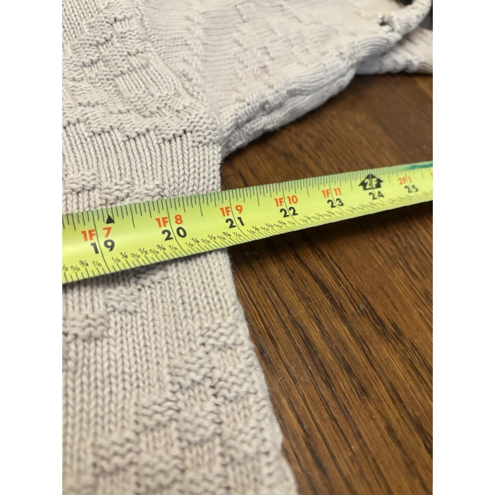 Vintage VINTAGE Cardigan Sweater Mens M 90s Chunky Knit Beige Long Sleeve V-Neck Oversized Heavyweight Relaxed Duke Brand Unbranded Knit Pattern Solid Caped? Size US M / EU 48-50 / 2 - 4 Thumbnail