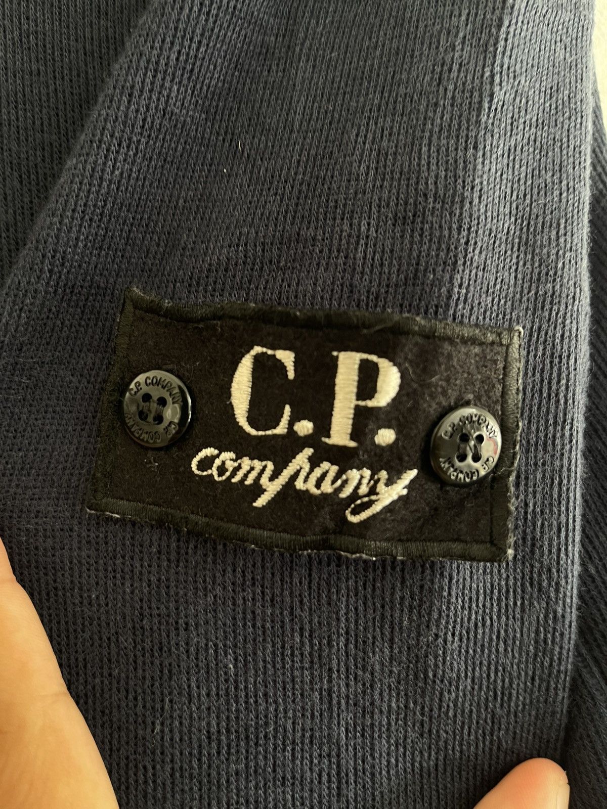 C.P. Company Vintage C.P. Company Half Zipper Logo Badge Navy Made Japan Size US M / EU 48-50 / 2 - 6 Thumbnail