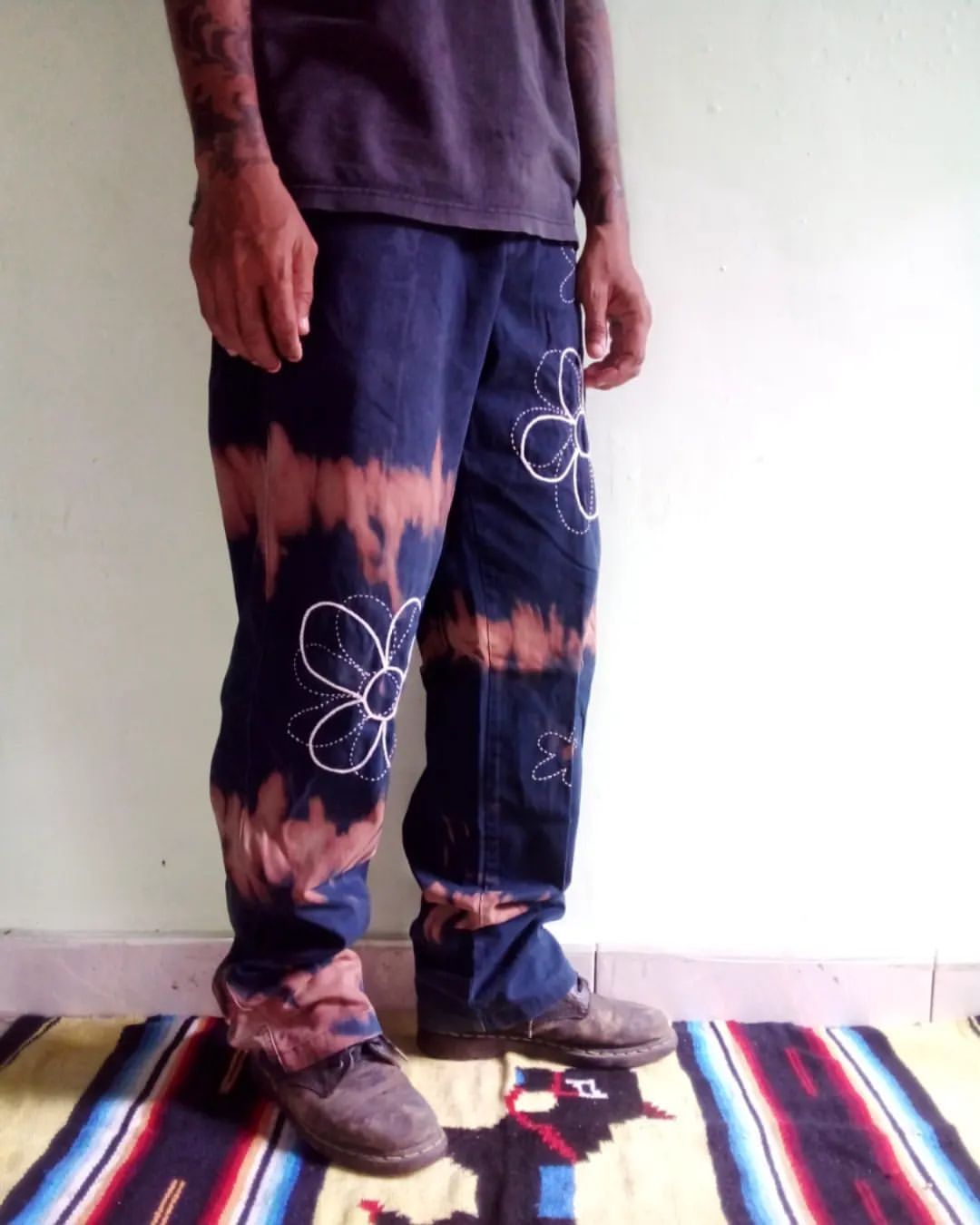 Denime Reworked Chainstich Embroidery Chino pants Size US 34 / EU 50 - 2 Thumbnail