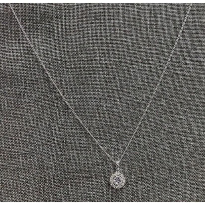Other Double Halo Necklace Made with Swarovski Crystals | 18" Size ONE SIZE - 4 Thumbnail
