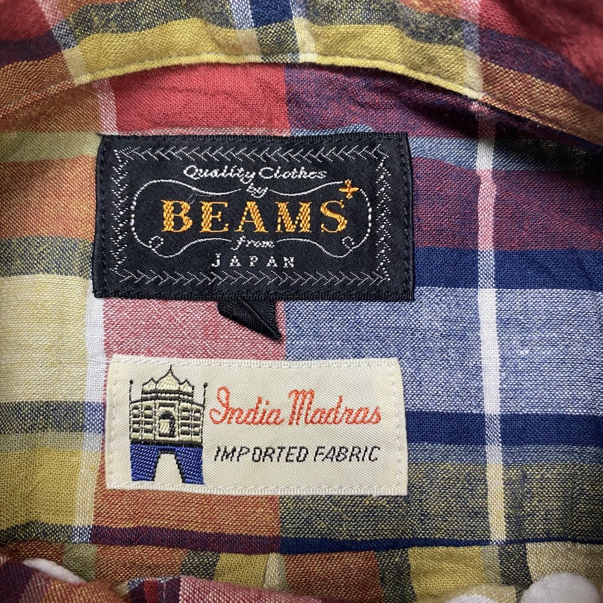 Beams Plus Beams India Madras Short sleeve button shirt Size US M / EU 48-50 / 2 - 5 Thumbnail