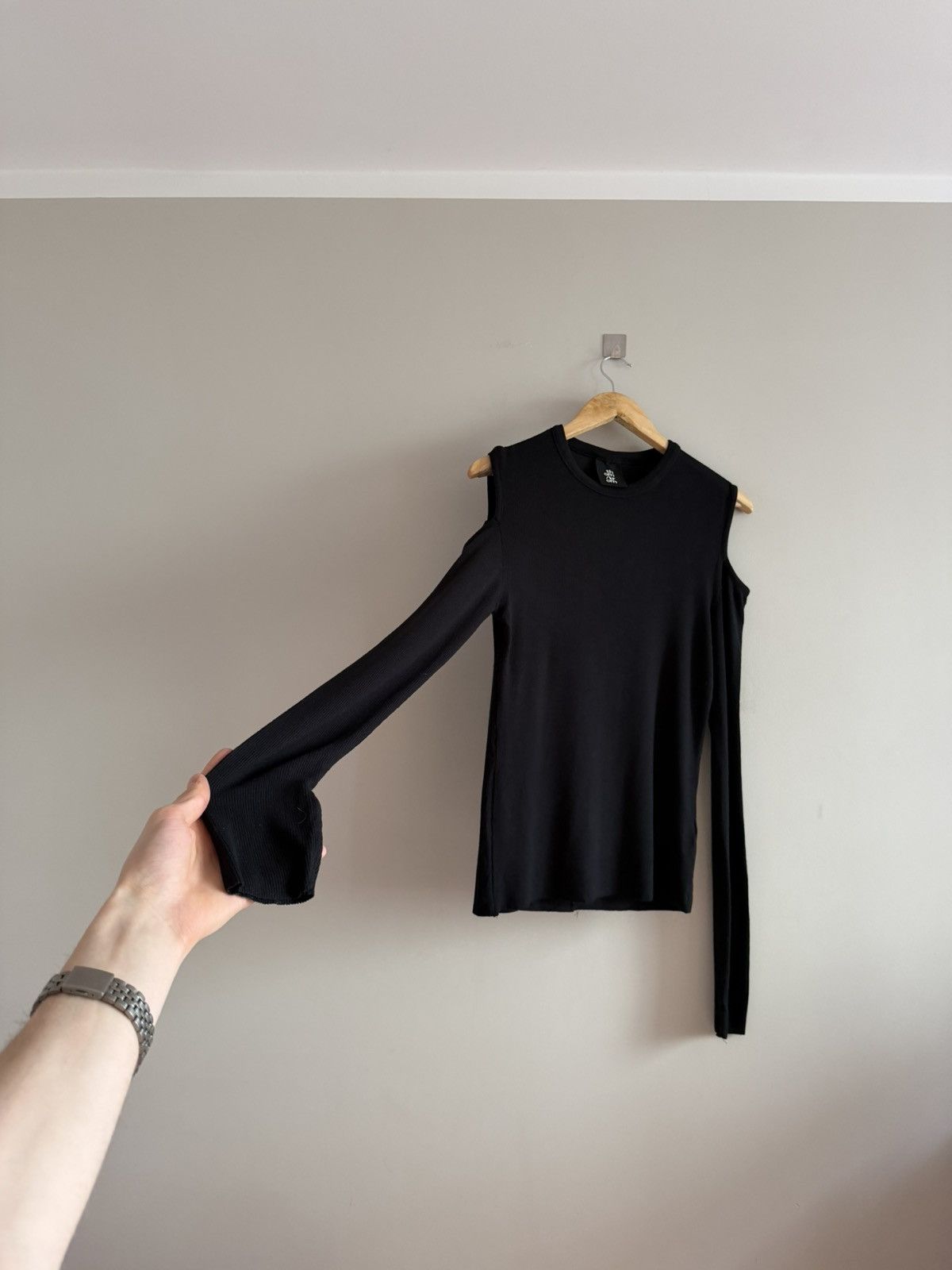 Thom Krom Thom Krom Cut-Out Longsleeve Minimal Avant Garde Size L / US 10 / IT 46 - 5 Thumbnail
