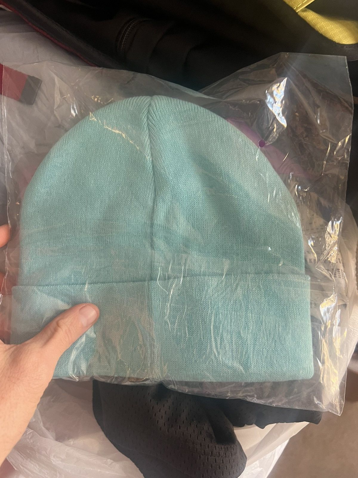 Eric Emanuel Eric Emanuel EE turquoise / tiffany winter hat beanie Size ONE SIZE - 3 Thumbnail