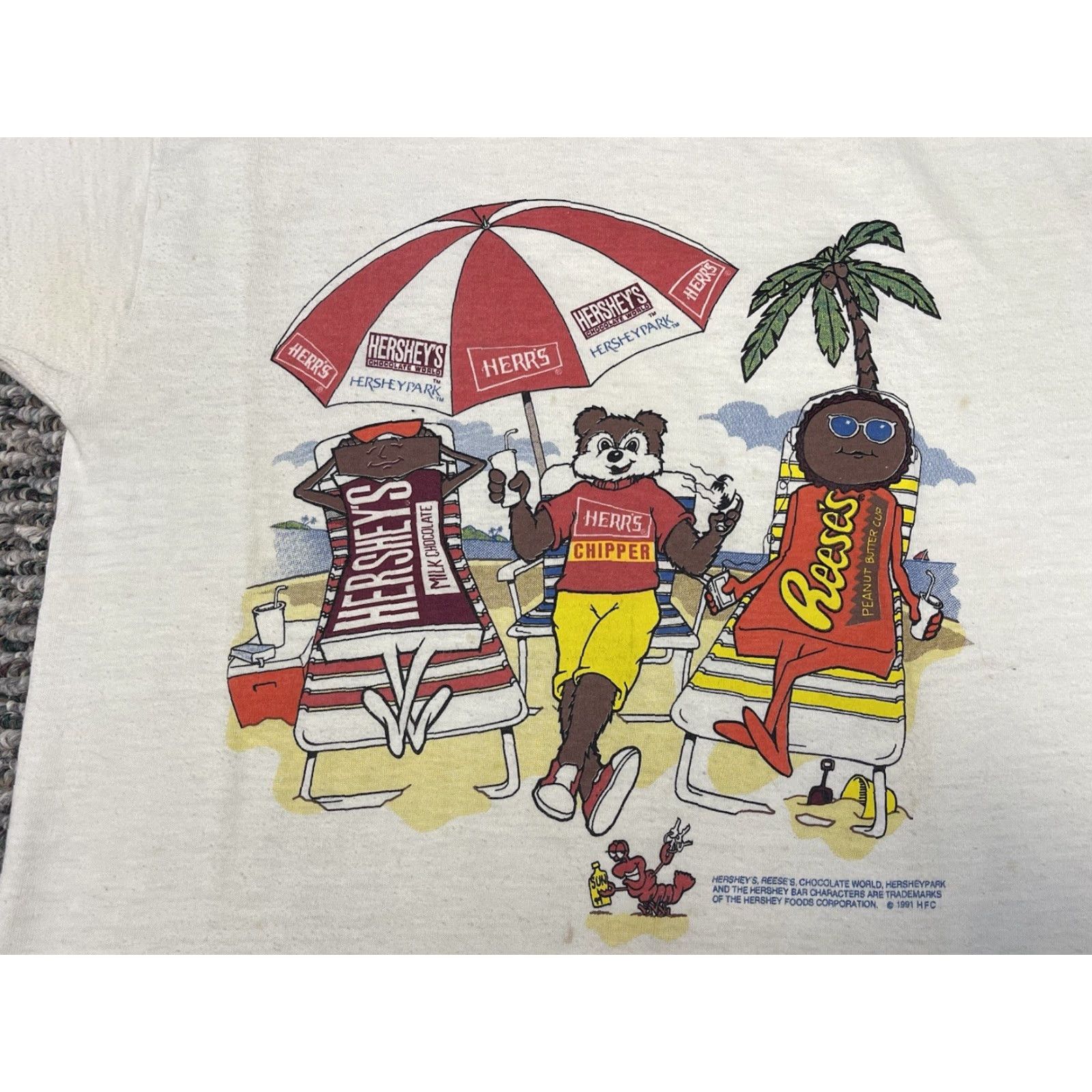 CHOCOOLATE VINTAGE Hershey Chocolate T-Shirt Skull? Size US S / EU 44-46 / 1 - 3 Thumbnail