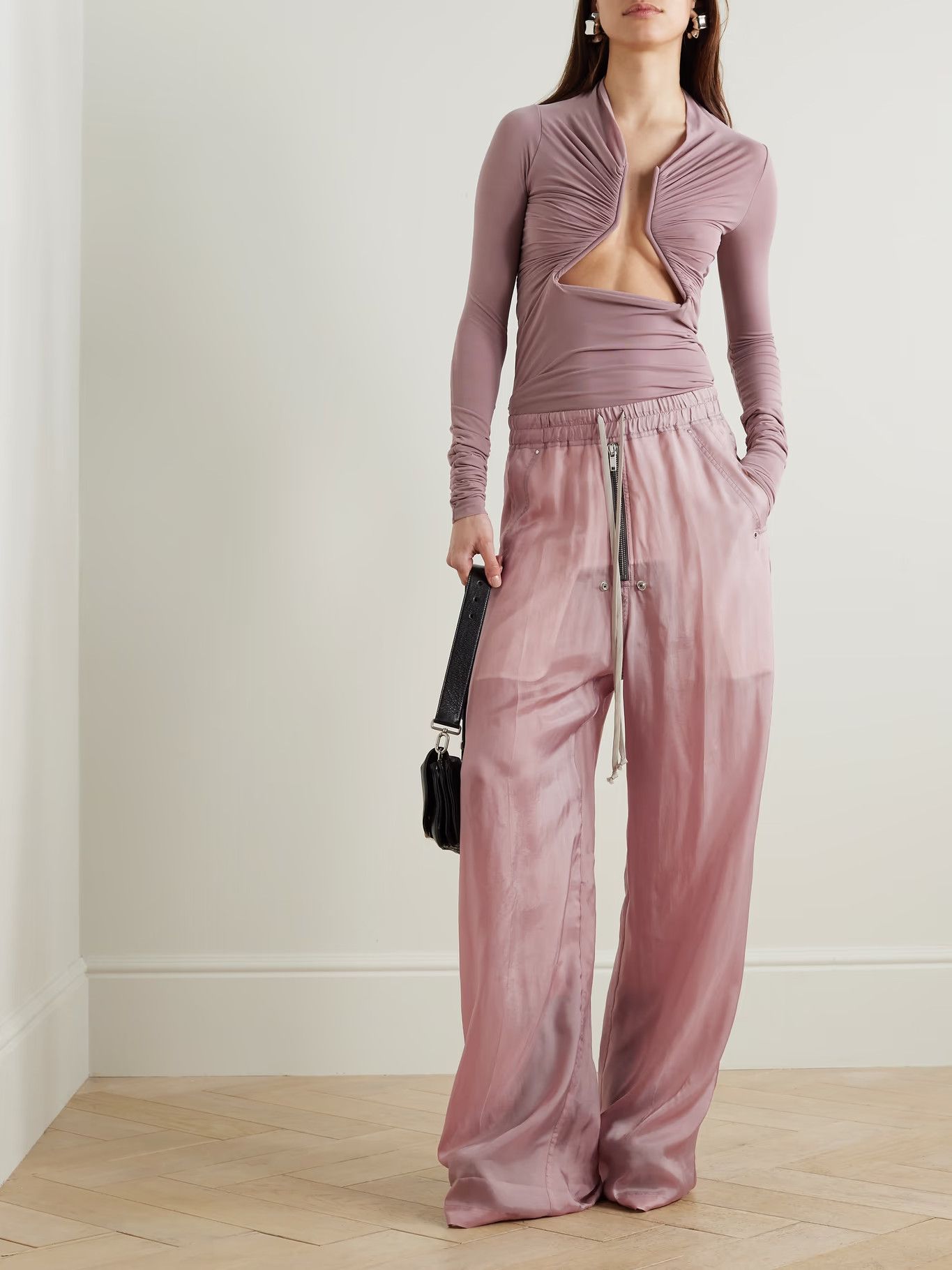 Rick Owens o1y0126 Sweatpant in Antique Rose Size 27" / US 4 / IT 40 - 2 Thumbnail