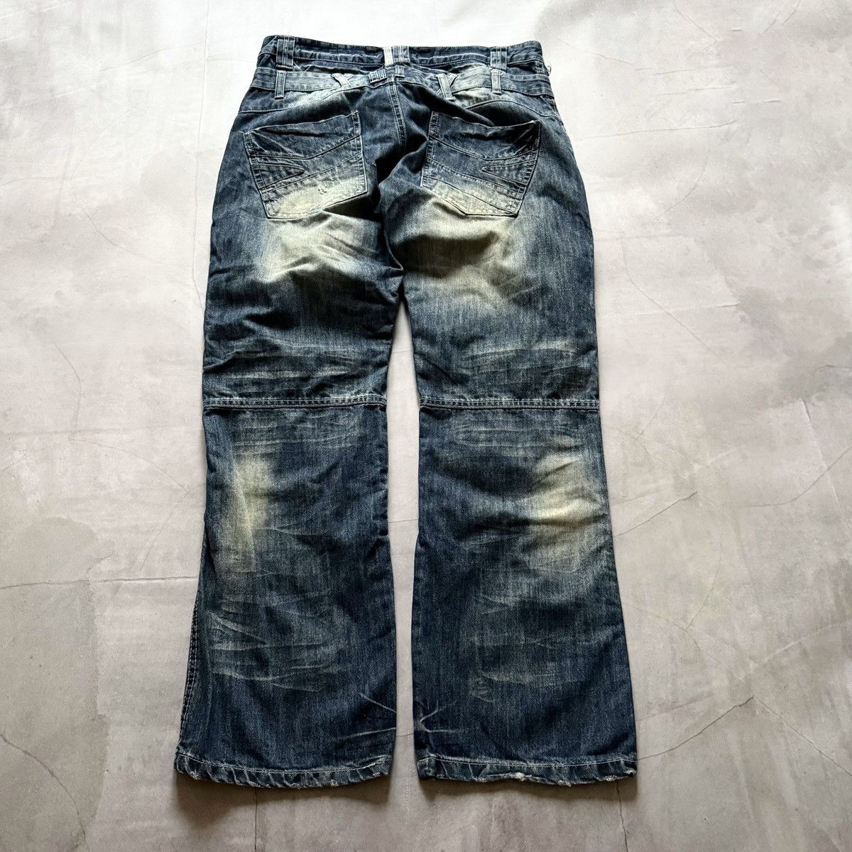 Hysteric Glamour Vintage Double Waist Faded Jeans Hysteric Glamour Vibe Y2K Size US 33 - 4 Thumbnail