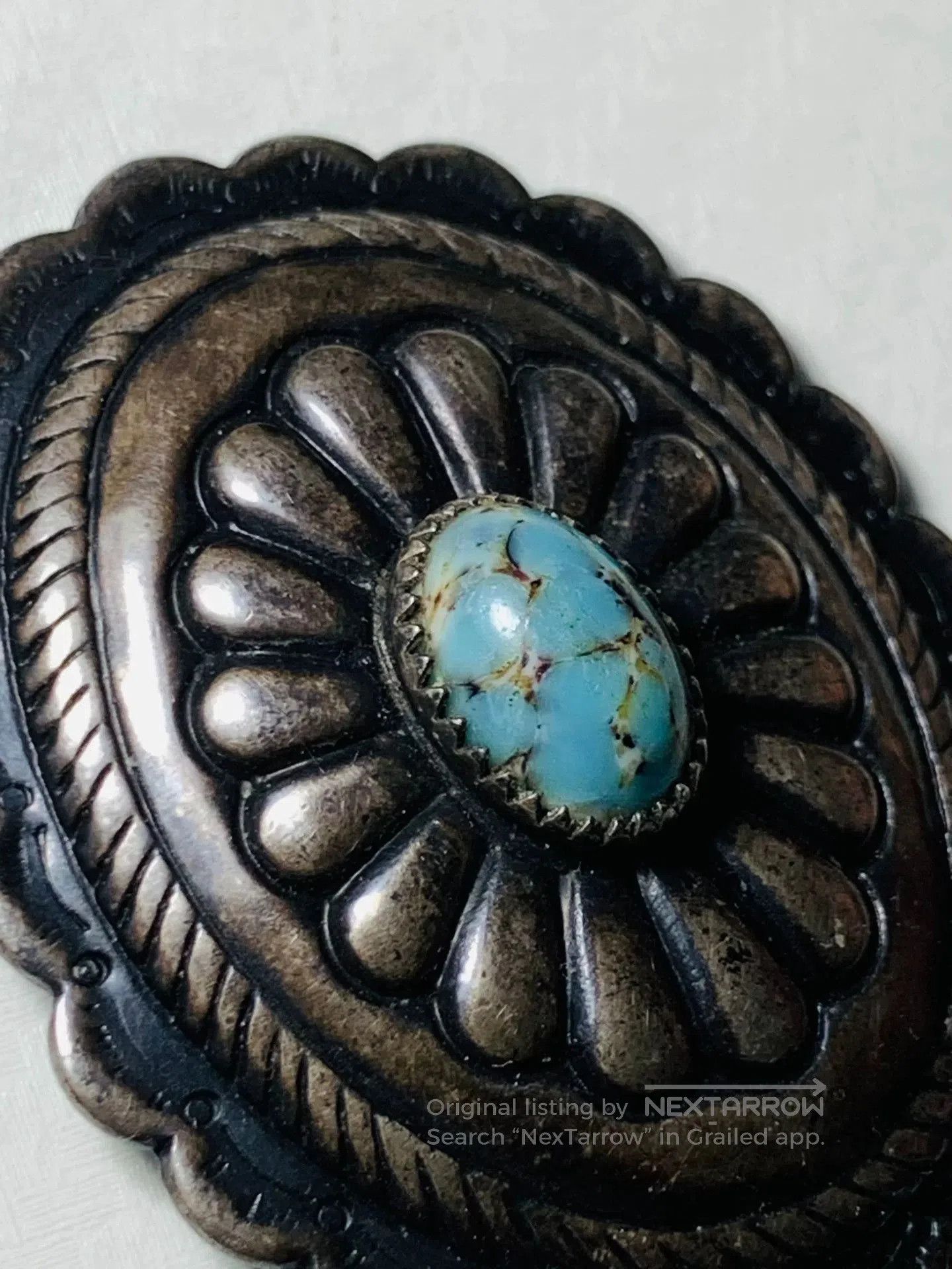 Other Navajo Silver Turquoise Buckle. Size ONE SIZE - 2 Thumbnail