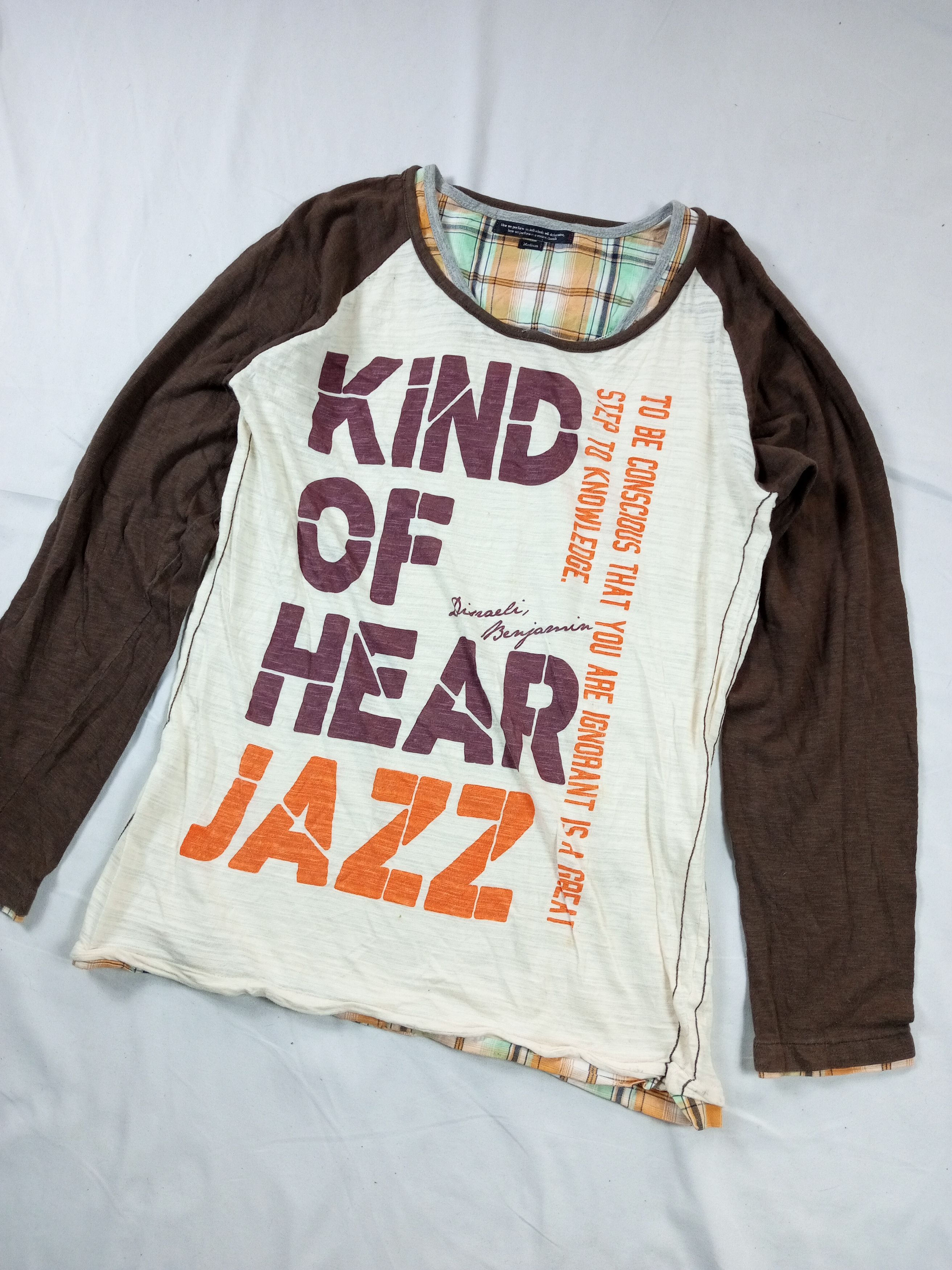 Japanese Brand 2000s Japanese archive Double Layer Poem Long Sleeve tee Size US M / EU 48-50 / 2 - 2 Thumbnail