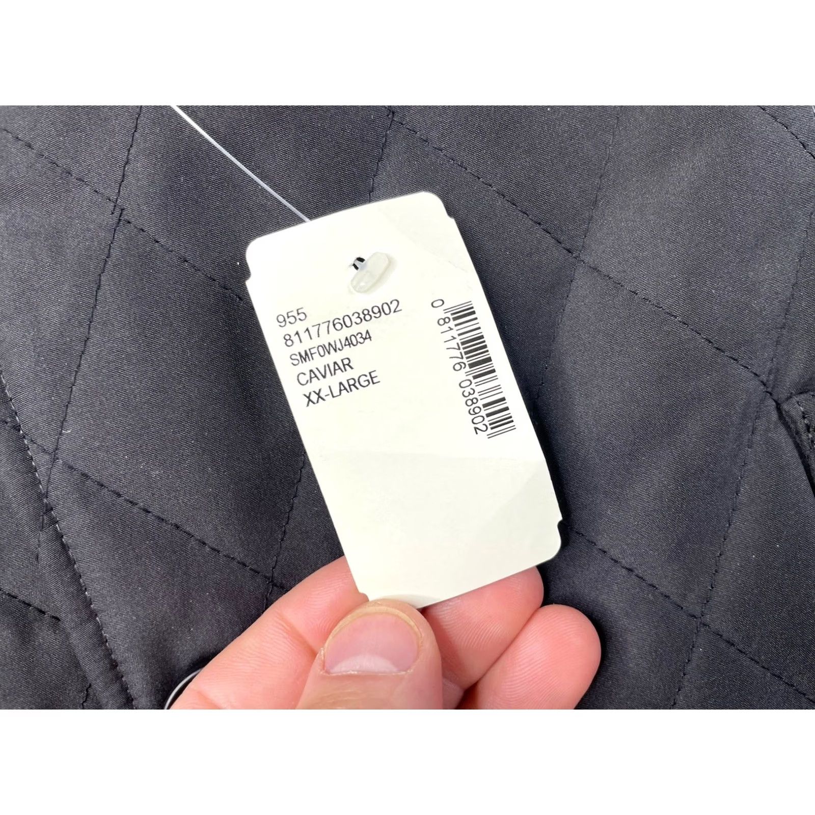 Saks Fifth Avenue Saks Fifth Avenue Men's Quilted Corduroy Jacket Coat, Black, Size 2XL, Polyester, Button, Mid-Length, Regular, Business Casual Formal Size US XXL / EU 58 / 5 - 3 Thumbnail
