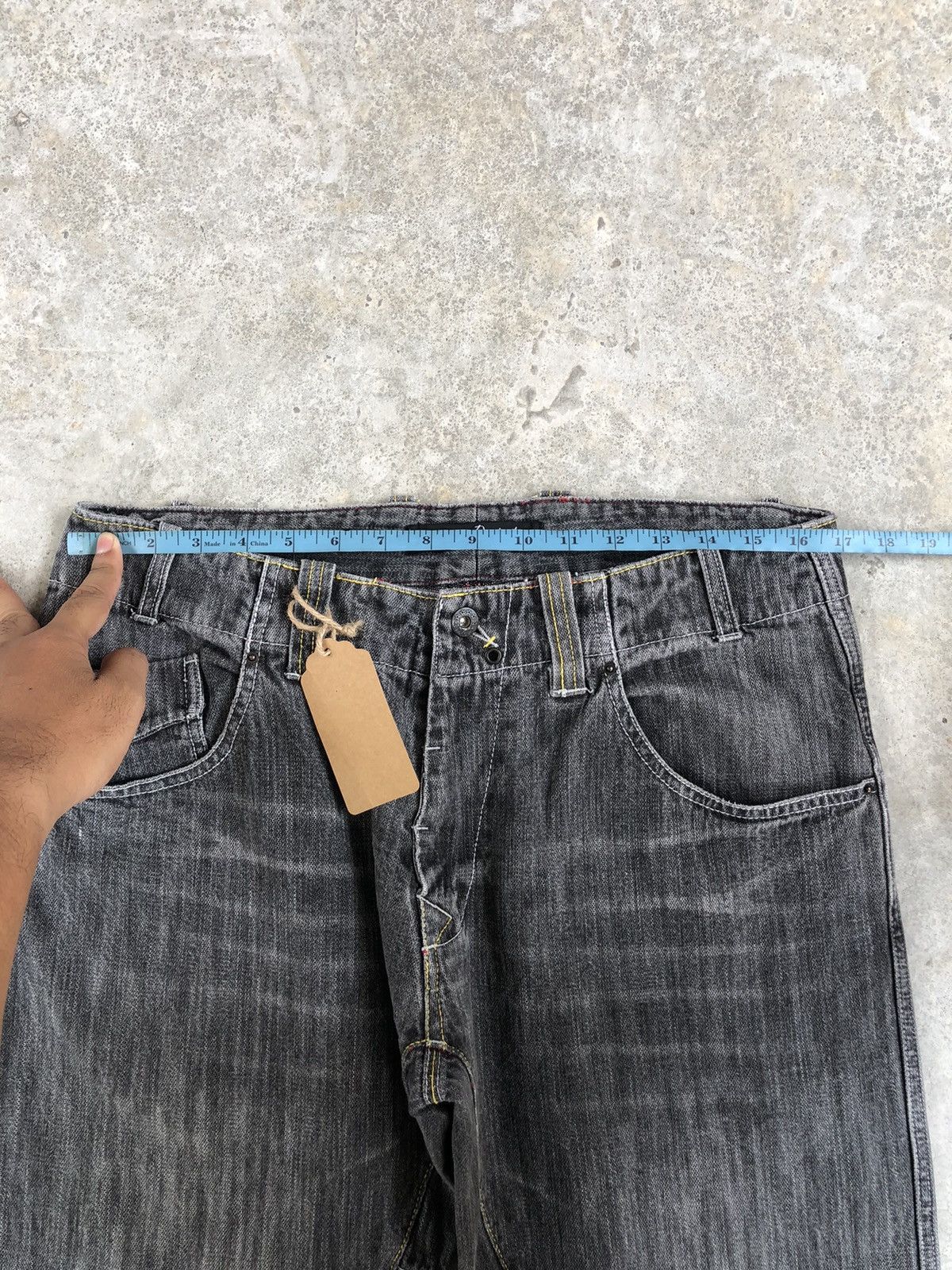 If Six Was Nine Dominate Handcrafted Flared Jeans Distressed Jeans Size US 33 - 17 Thumbnail