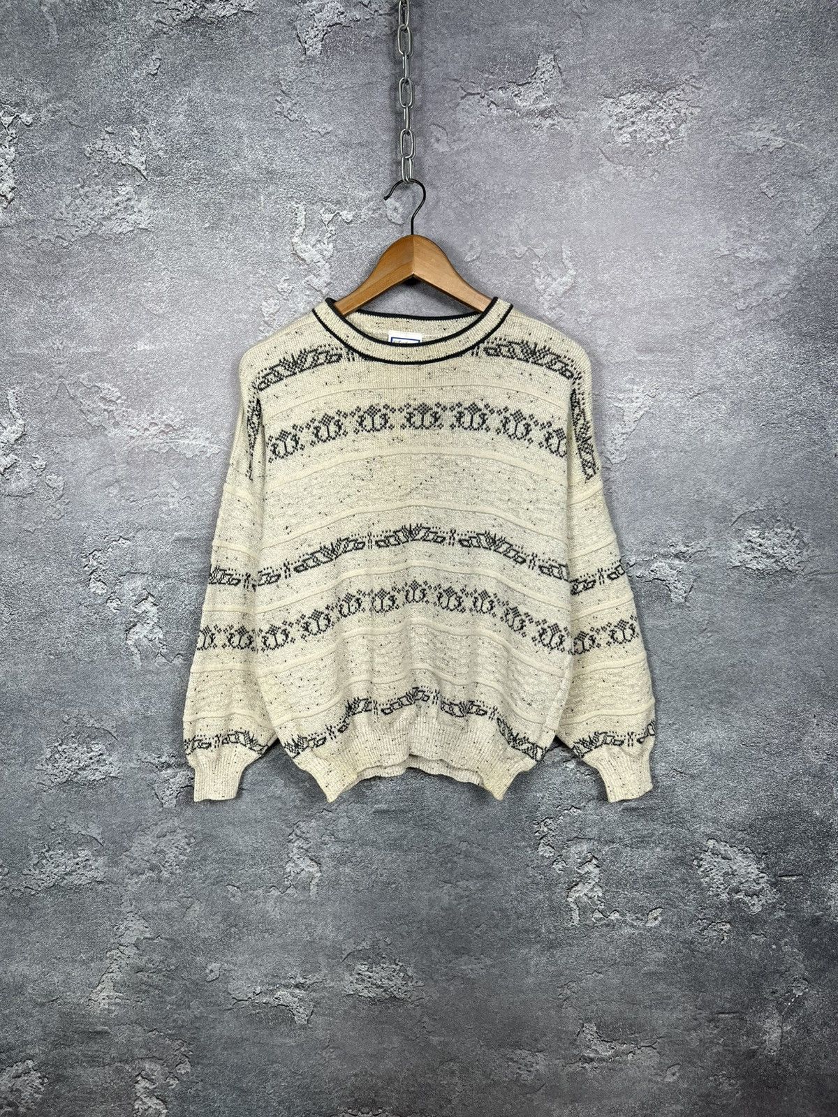 Vintage Yves Saint Laurent Textured Oversized Sweater