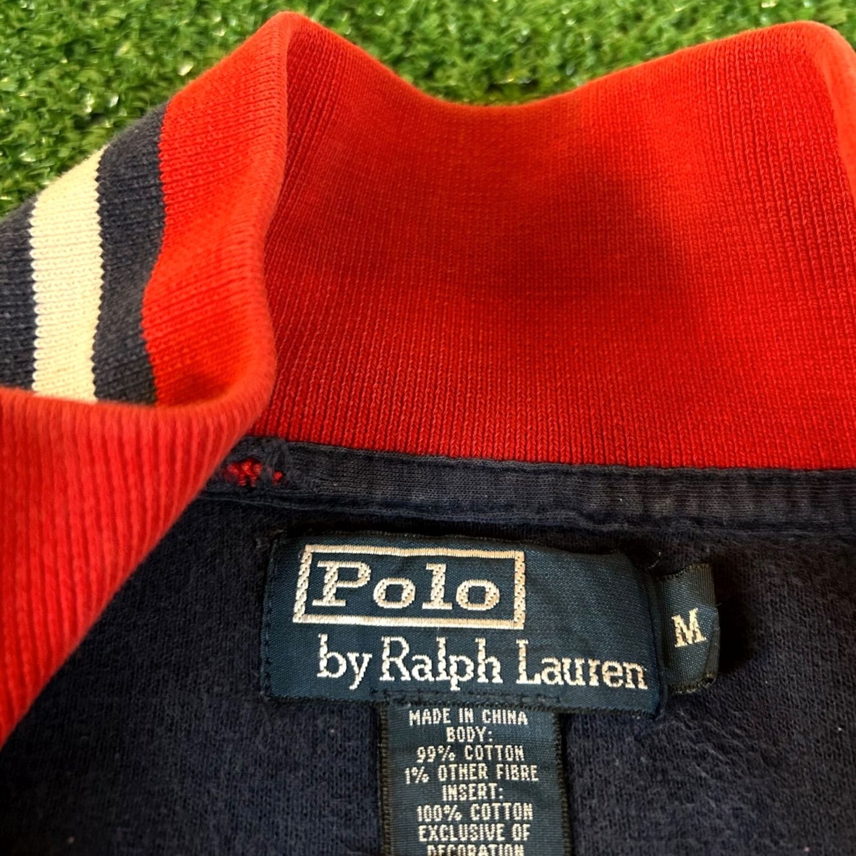 Polo Ralph Lauren Polo Ralph Lauren Track Jacket Full Zip Navy Men's Medium Size US M / EU 48-50 / 2 - 2 Thumbnail