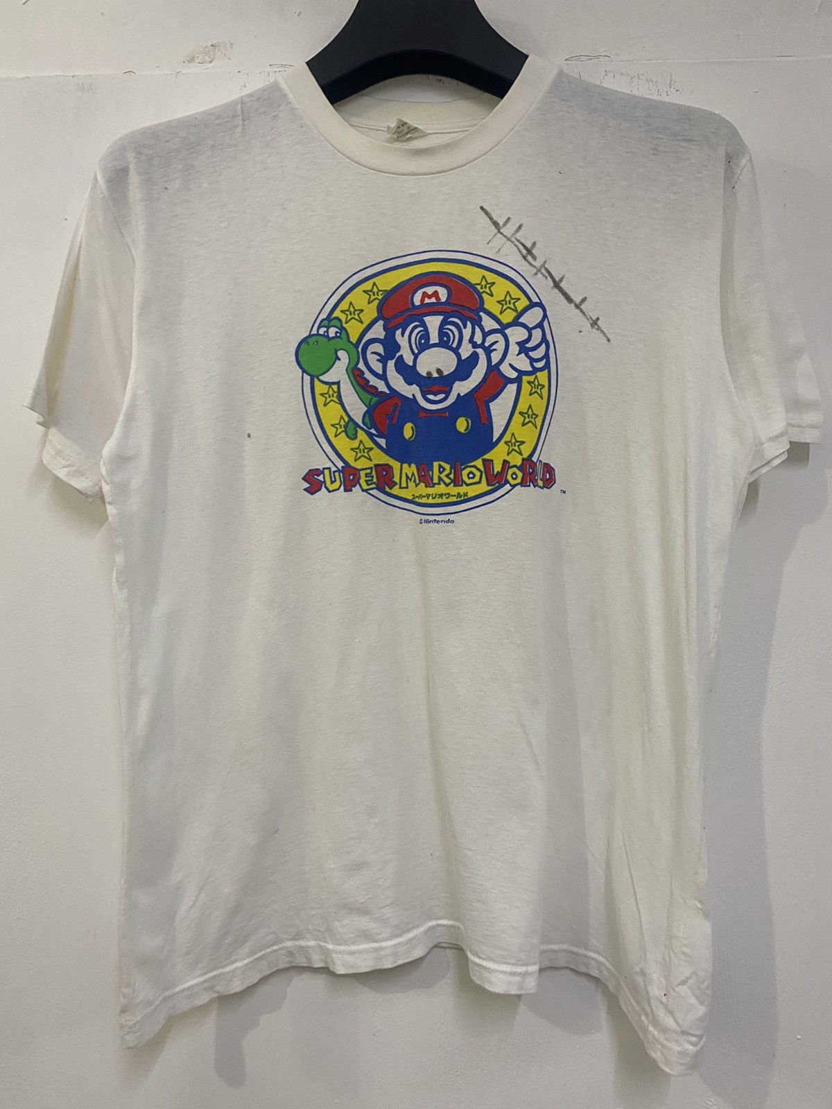Vintage Vintage 90s Nintendo Mario Bros Banpresto Promo Shirt Tee Size US M / EU 48-50 / 2 - 1 Thumbnail