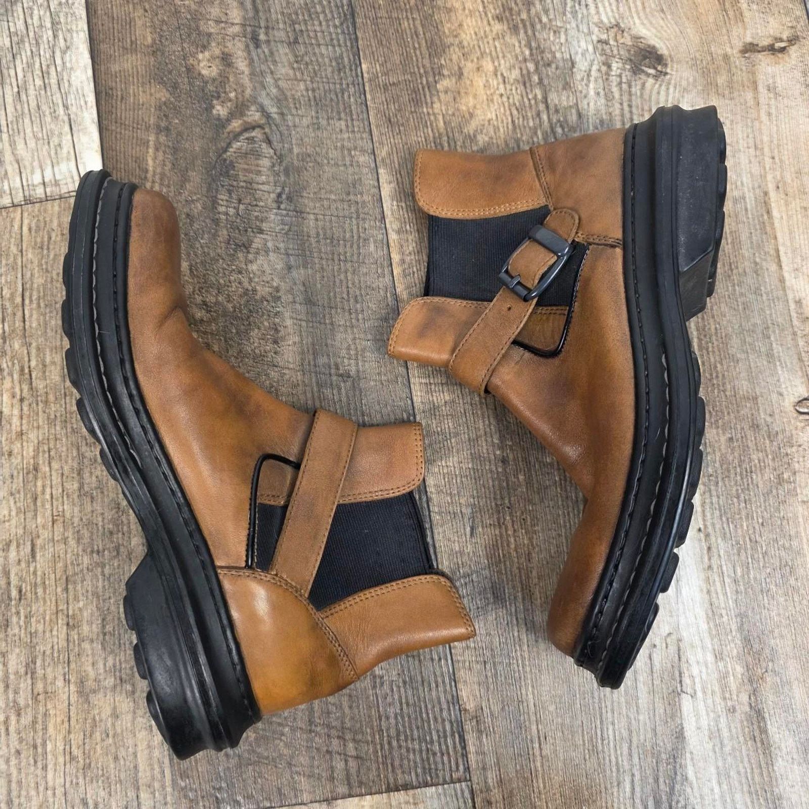 Kenneth Cole Kenneth Cole Reaction Brown Leather Chelsea Boots Buckle Size US 8 / EU 41 - 2 Thumbnail