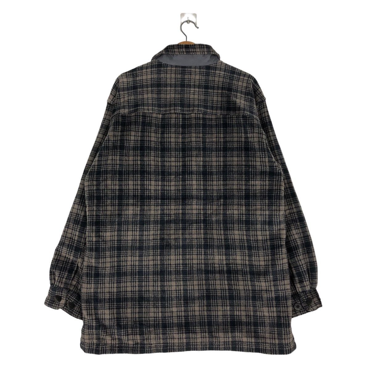 Flannel Vintage Flannel Zipper Jacket Mont-Bell Tartan Check Design Size US L / EU 52-54 / 3 - 8 Thumbnail