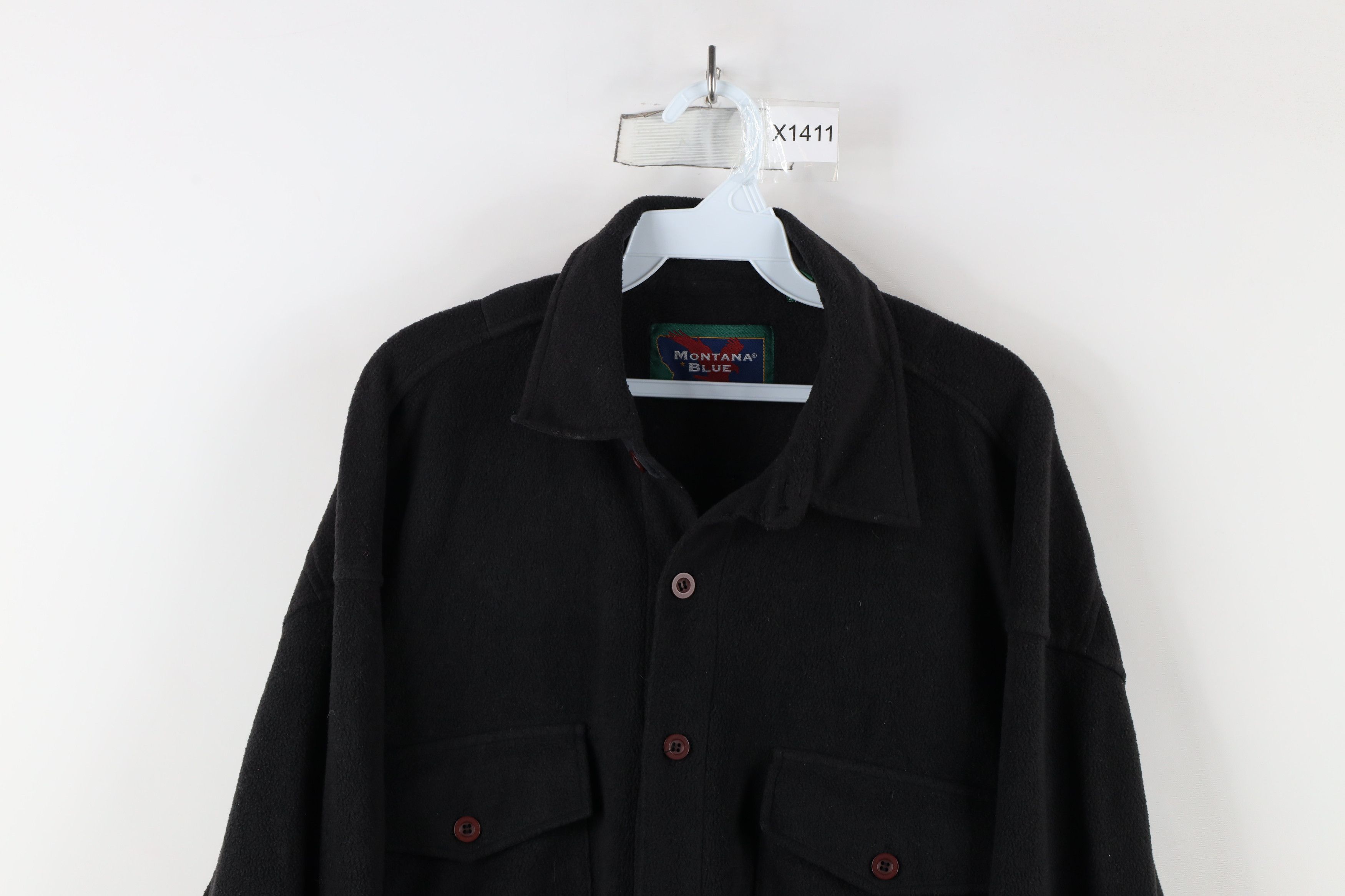 Vintage Vintage 90s Streetwear Fit Fleece Shirt Jacket Jac Shirt Size US XL / EU 56 / 4 - 2 Thumbnail