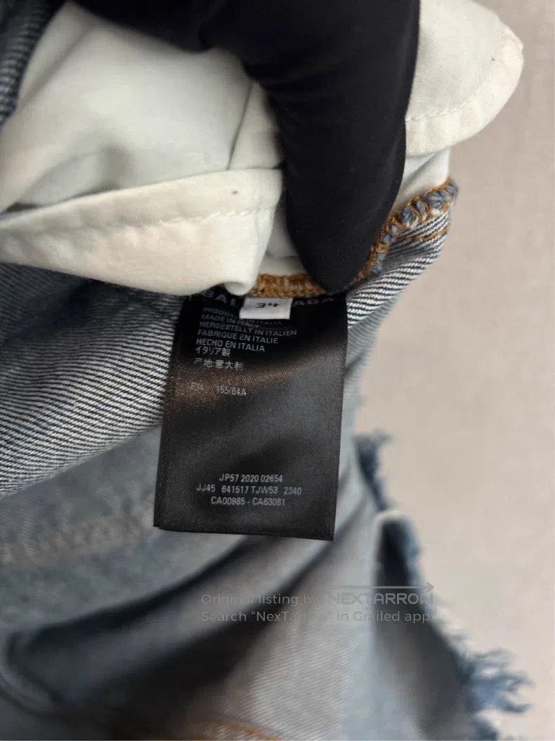Balenciaga Balenciaga Denim Skirt, Size 34, Full Logo Size 33" - 6 Thumbnail