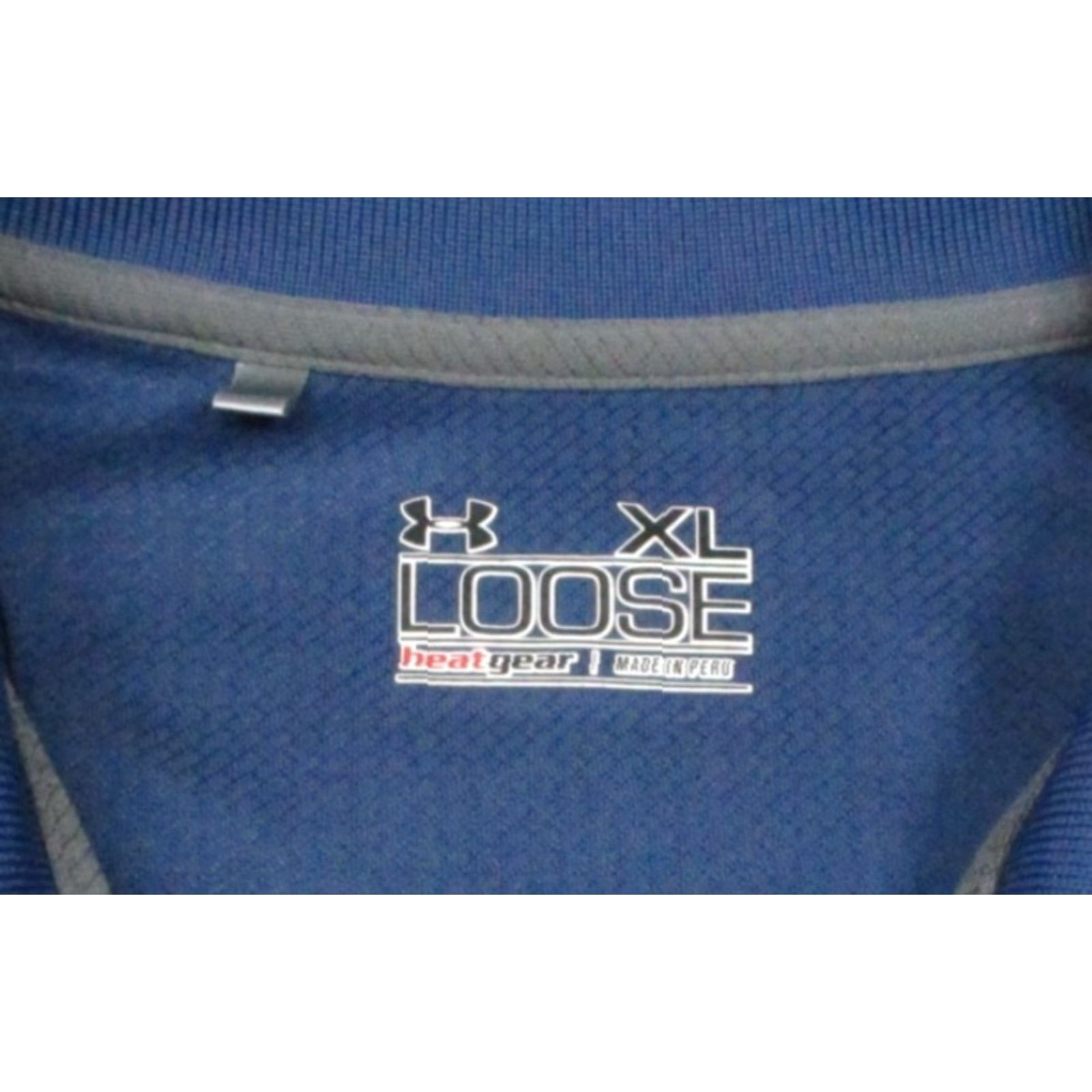 Under Armour VINTAGE Under Armour Polo Shirt Mens XL Blue HeatGear Loose Long Sleeve Golf Los Alamos Size US XL / EU 56 / 4 - 7 Thumbnail