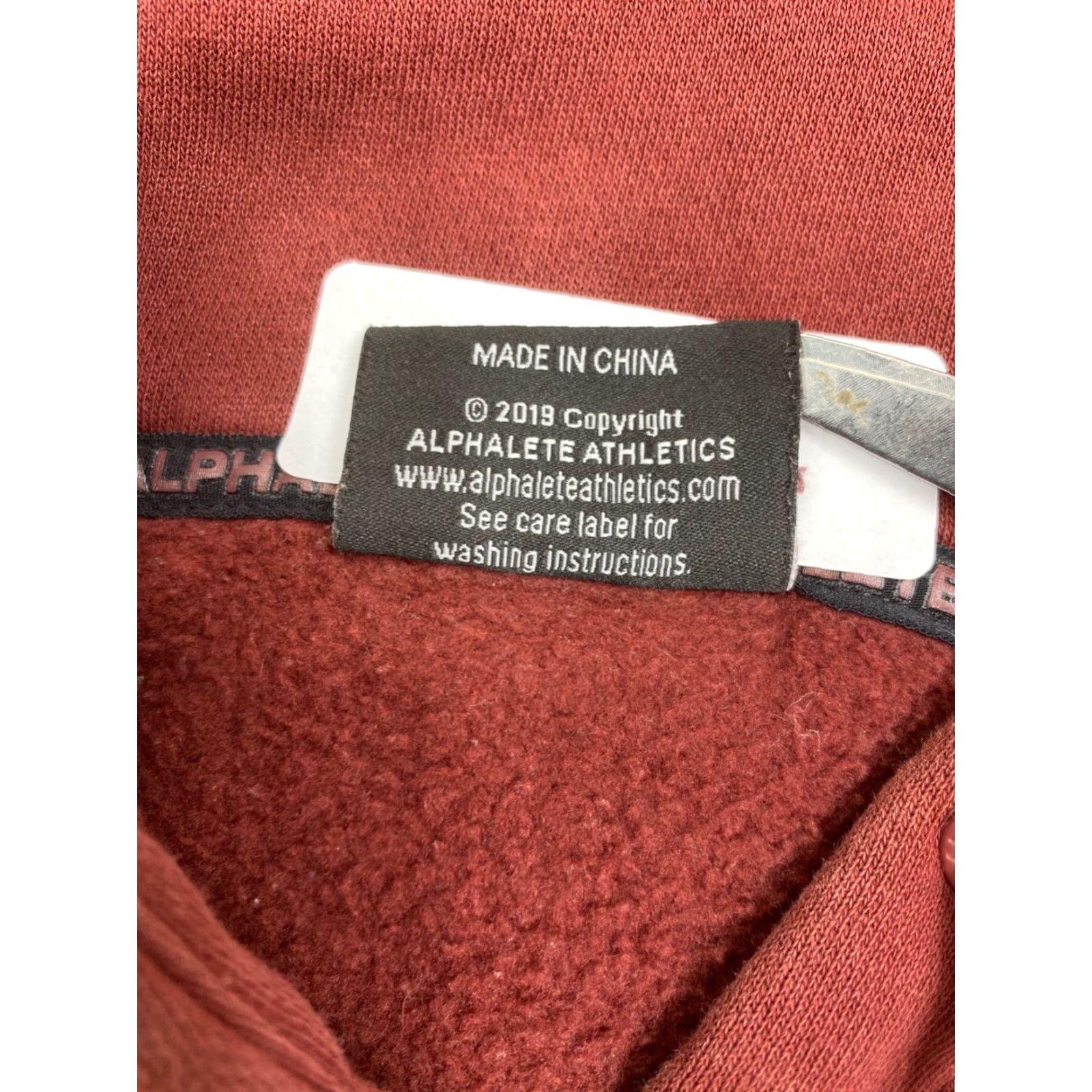 Vintage ALPHALETE Womens Hoodie Pullover S Red Maroon Casual Activewear Gym Training - 6952 Ladies Sweatshirt Clothing Size S / US 4 / IT 40 - 4 Thumbnail