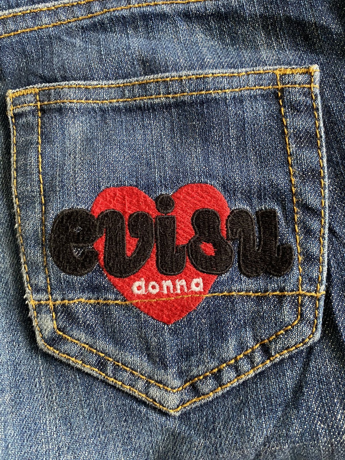 Evisu × Japanese Brand × Vintage ⚡️ Vintage Evisu Donna Denim Half Jeans Women Size 25" / US 0 / IT 36 - 6 Thumbnail