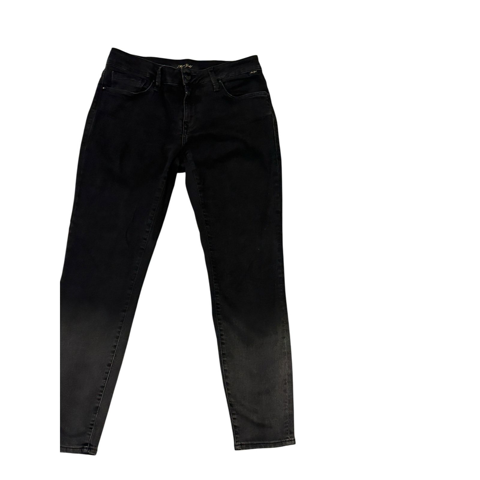 AG Adriano Goldschmied Mavi Gold Adrianna Ankle Black Mid Rise Super Skinny Jeans Size 28" / US 6 / IT 42 - 5 Thumbnail