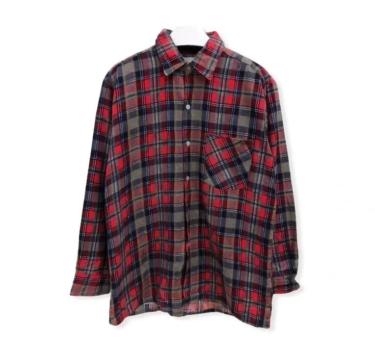 image of Plaid Tartan Flannel Shirt, Men's (Size Small)