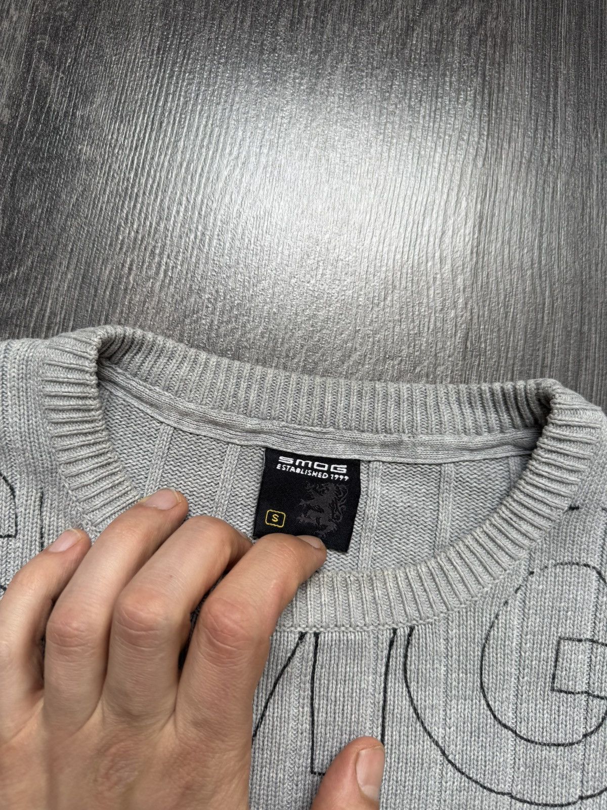 Japanese Brand Y2K Smog Dolce Gabbana / Diesel Style Avantgarde Sweater Size US S / EU 44-46 / 1 - 5 Thumbnail