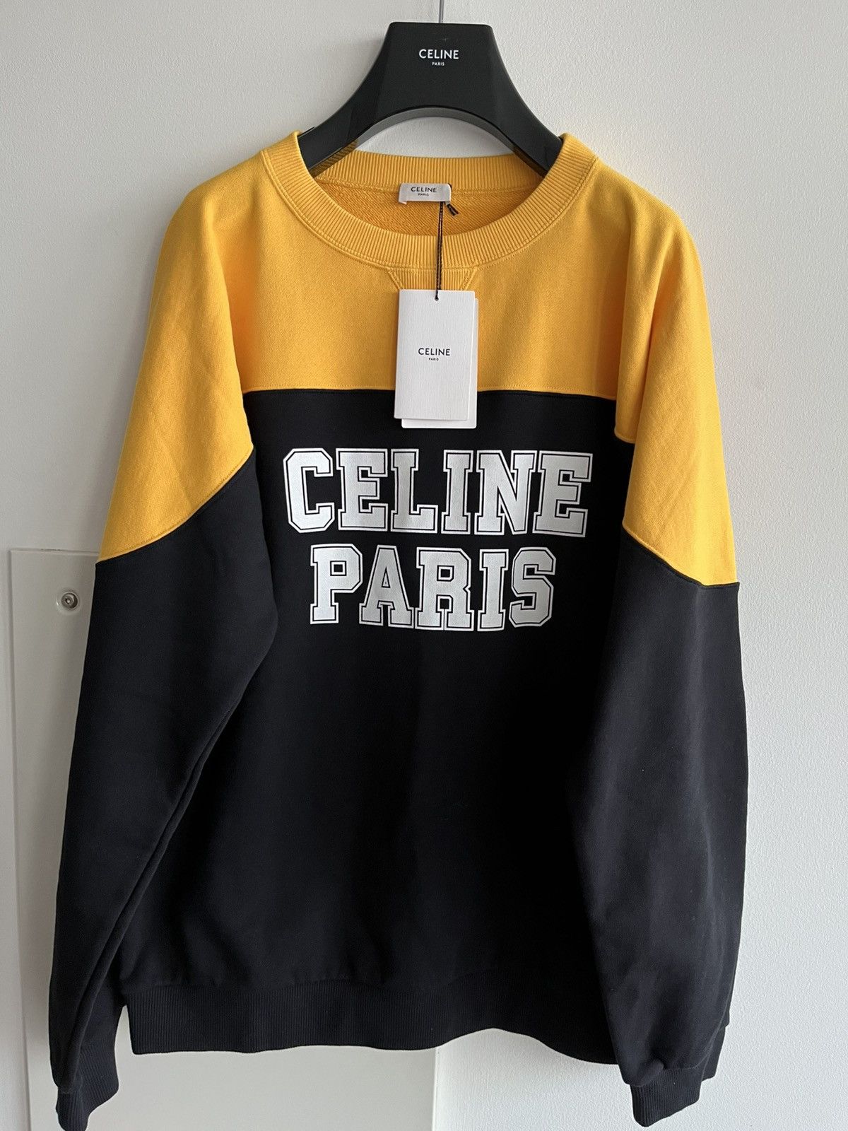 Celine × Hedi Slimane Super Runway Celine By Hedi Logo Sweatshirt Brand New Size US XL / EU 56 / 4 - 2 Thumbnail