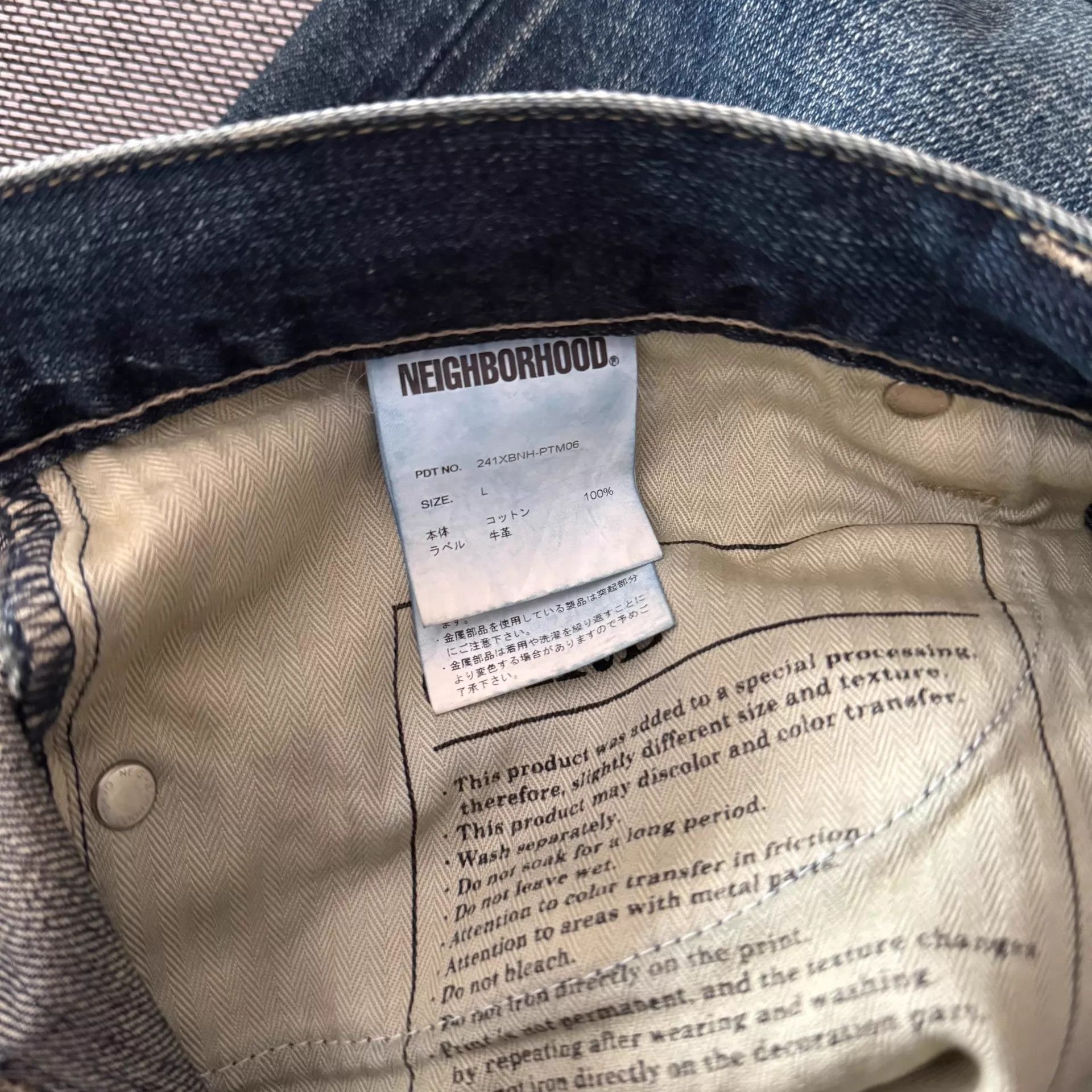 Neighborhood Neighborhood 24SS Dp-Mid Washed Denim Straight Jeans L Size US 34 / EU 50 - 8 Thumbnail