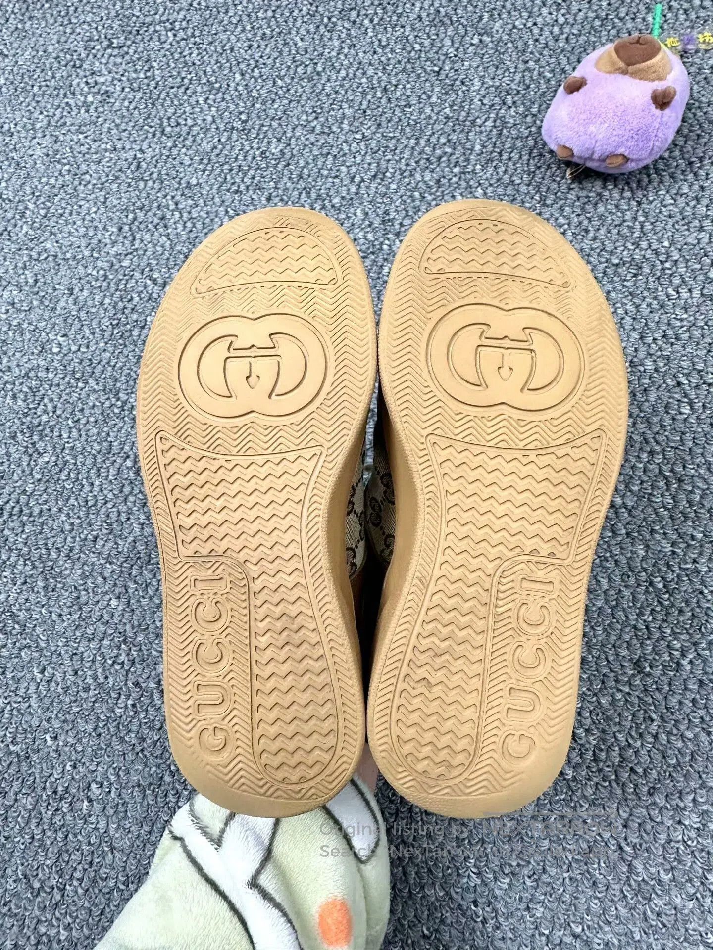 Gucci Guicci Brown Double G Monogrammed Biscuit Shoes| Size US 7 / IT 37 - 4 Thumbnail