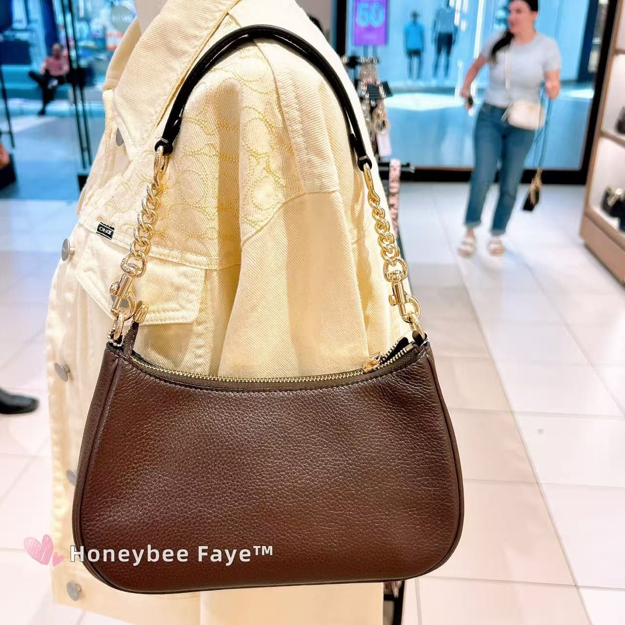 Coach Teri Shoulder Bag CV934 Gold/Maple Size ONE SIZE - 6 Thumbnail