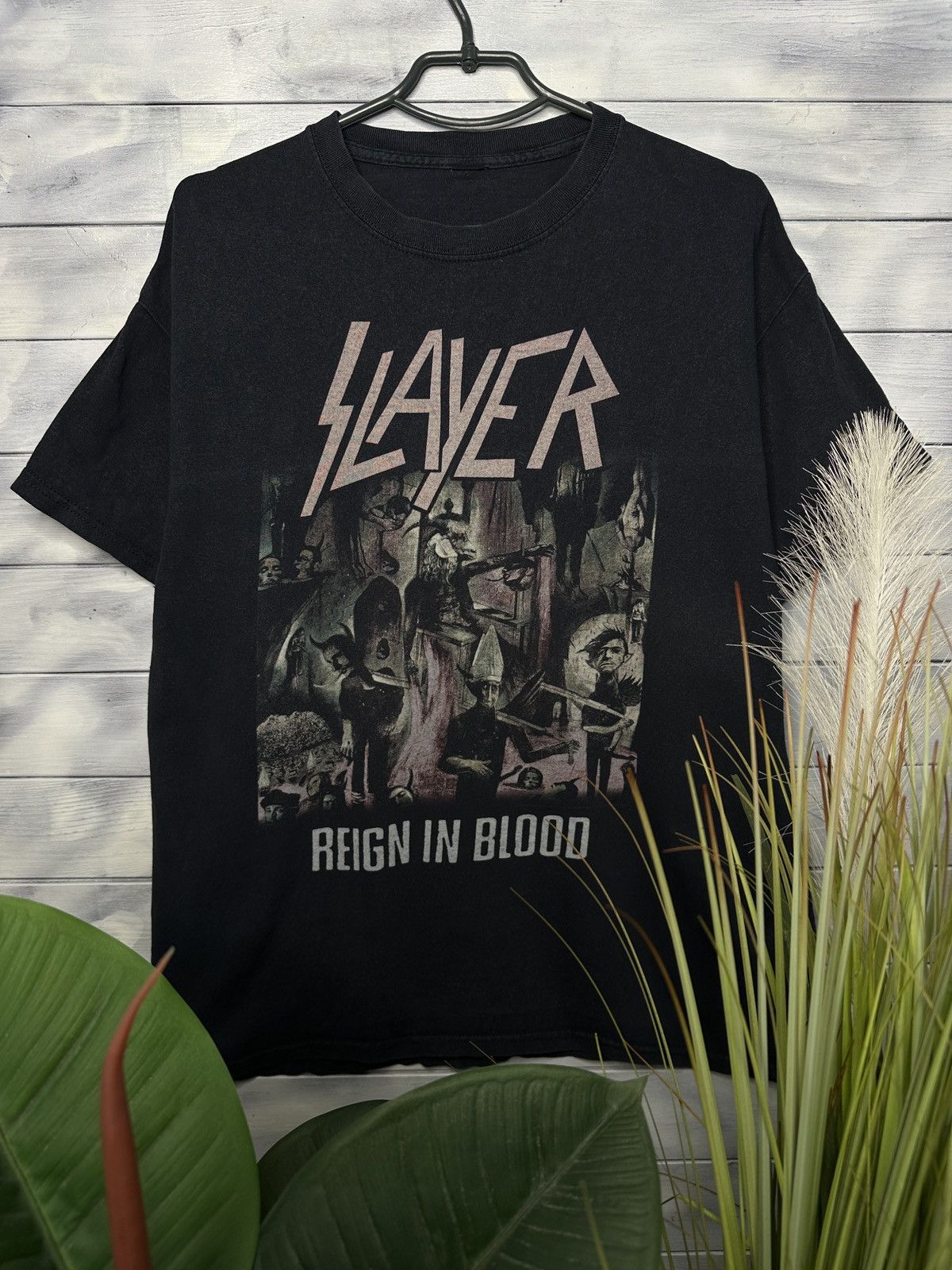 Band Tees Rare Vintage T-Shirt Slayer “REIGN IN BLOOD” Size US L / EU 52-54 / 3 - 3 Thumbnail