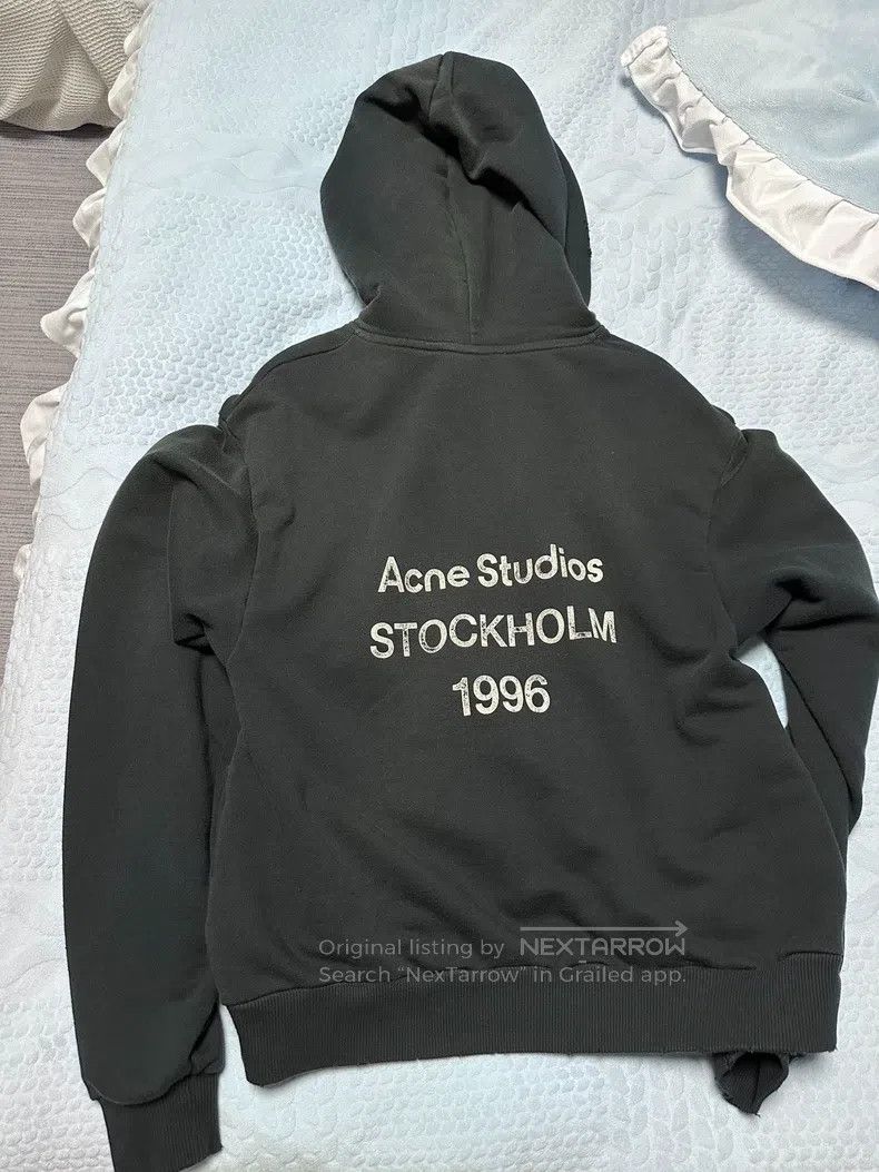 Acne Studios Acne Studios 1996 Dyed Fleece Distressed Hoodie Size XXS / US 00 / IT 34 - 1 Thumbnail