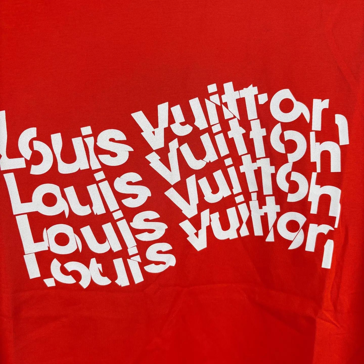 Louis Vuitton Louis Vuitton Orange Wave Logo SS Tee L Size US L / EU 52-54 / 3 - 4 Thumbnail