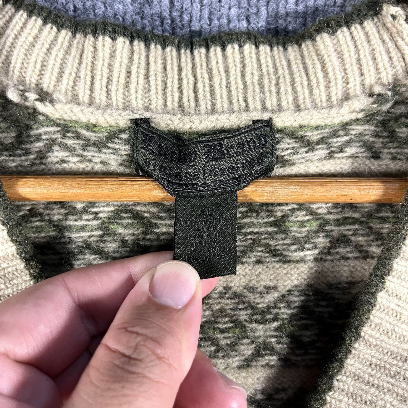Lucky Brand Lucky Brand Wool Cardigan Sweater Womens XL Striped Aztec Geometric Crosby Vtg Size XL / US 12-14 / IT 48-50 - 2 Thumbnail