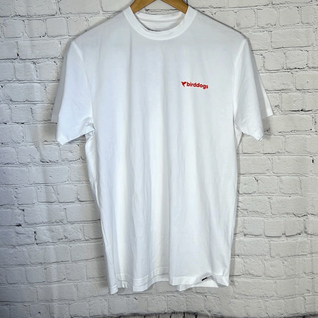 Vintage Birddogs White Graphic Tee M Men T-Shirt Flower Bird Blue Size US M / EU 48-50 / 2 - 3 Thumbnail