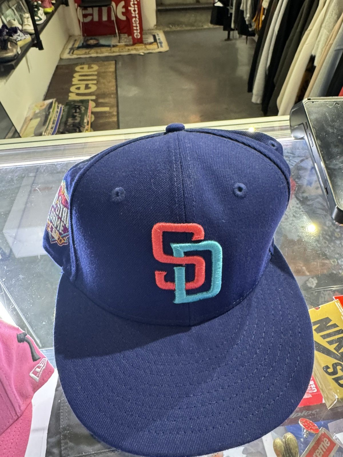 MLB San Diego Padres Hat Club Space Kelly Size 7 1/2 Size ONE SIZE - 1 Thumbnail