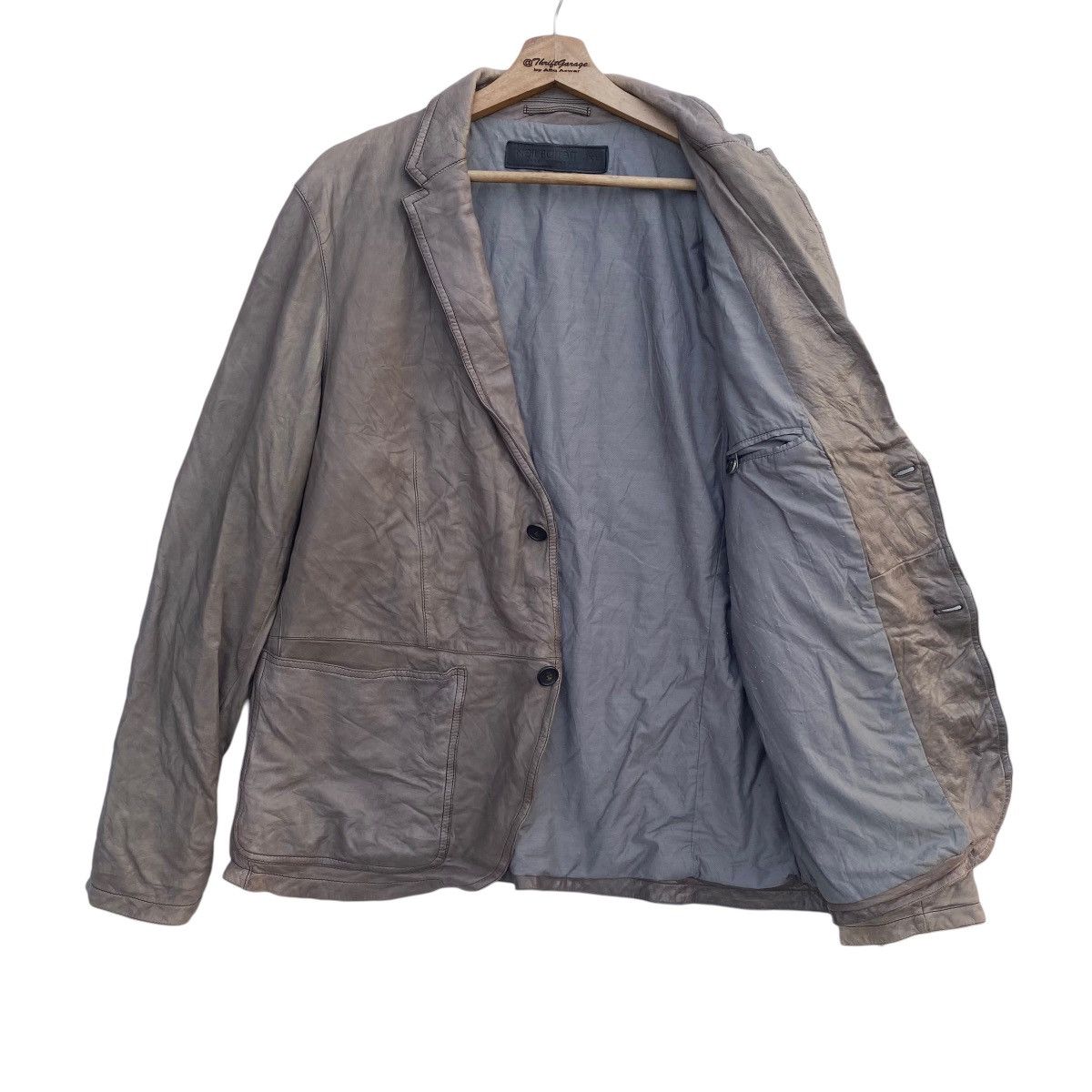 Neil Barrett Vintage NEIL BERRETT Pelle Leather Jacket Made in Italy Size US XL / EU 56 / 4 - 8 Thumbnail