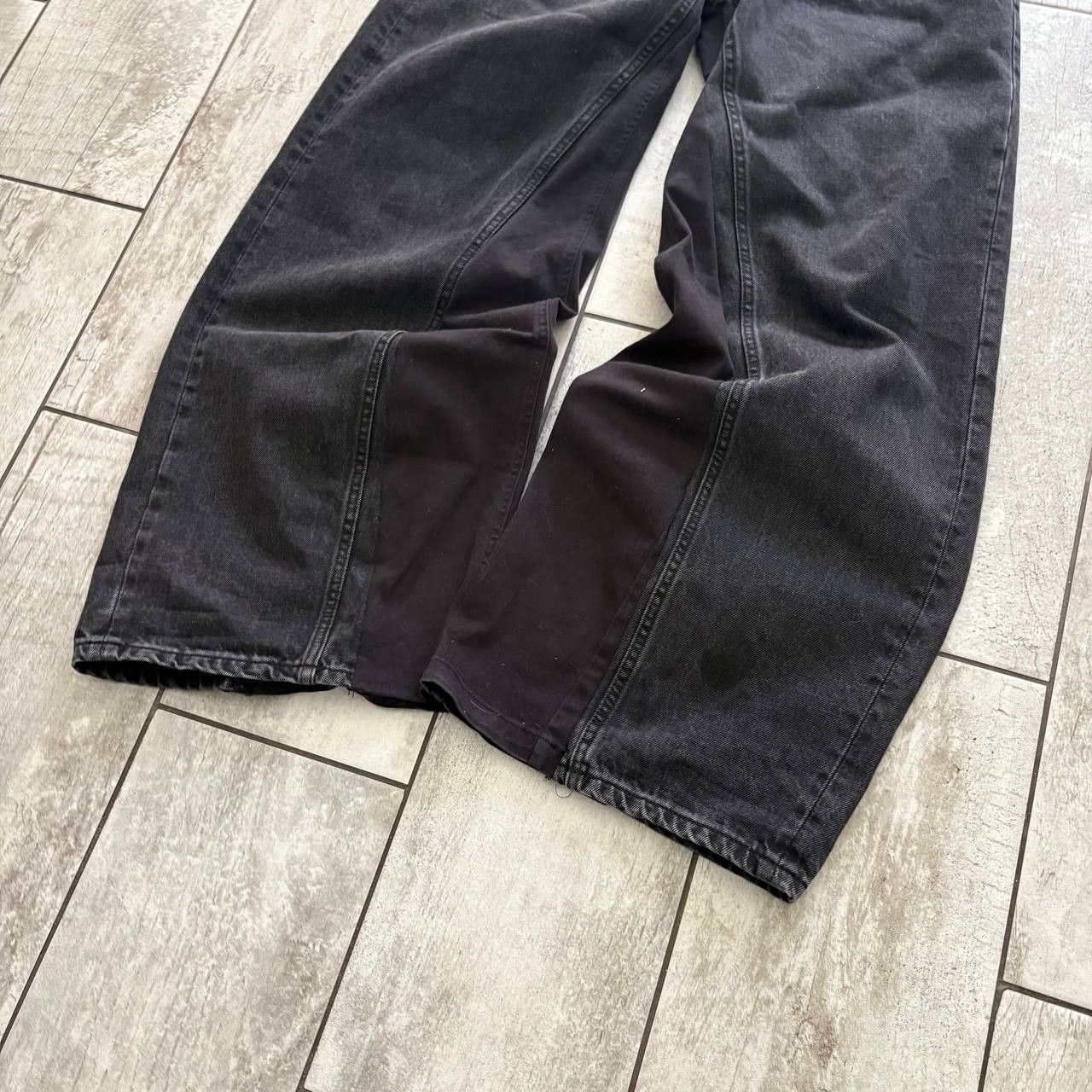 Japanese Brand rare flared black handmade streetwear jeans Size US 34 / EU 50 - 3 Thumbnail