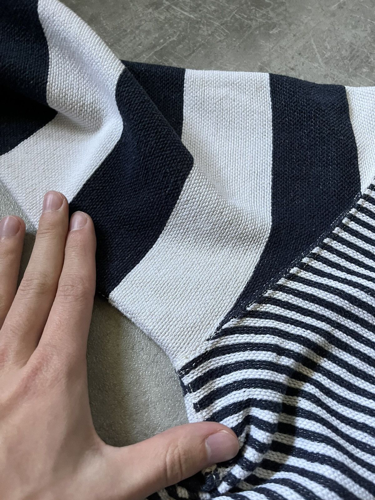 Comme des Garcons Comme des Garcons Junya Watanabe striped sweatshirt rare Size US L / EU 52-54 / 3 - 9 Thumbnail