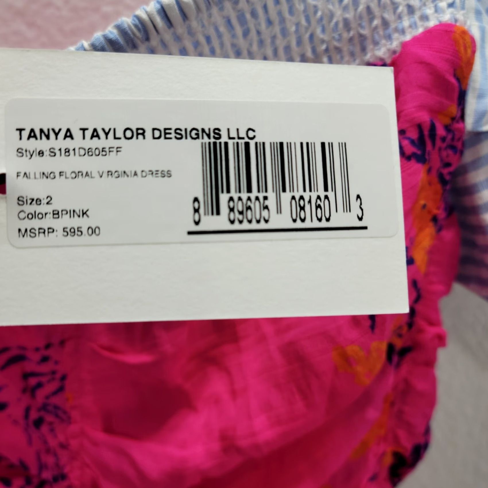 Tanya Taylor Tanya Taylor Pink Floral Virginia Ruched Silk Off the Shoulder Dress NWT Size 2 Size XS / US 0-2 / IT 36-38 - 6 Thumbnail