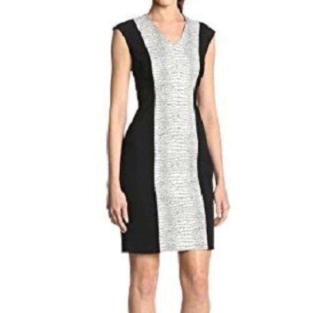 Calvin Klein Calvin Klein l Animal Texture Sheath Dress Size 12 Size XL / US 12-14 / IT 48-50 - 1 Thumbnail