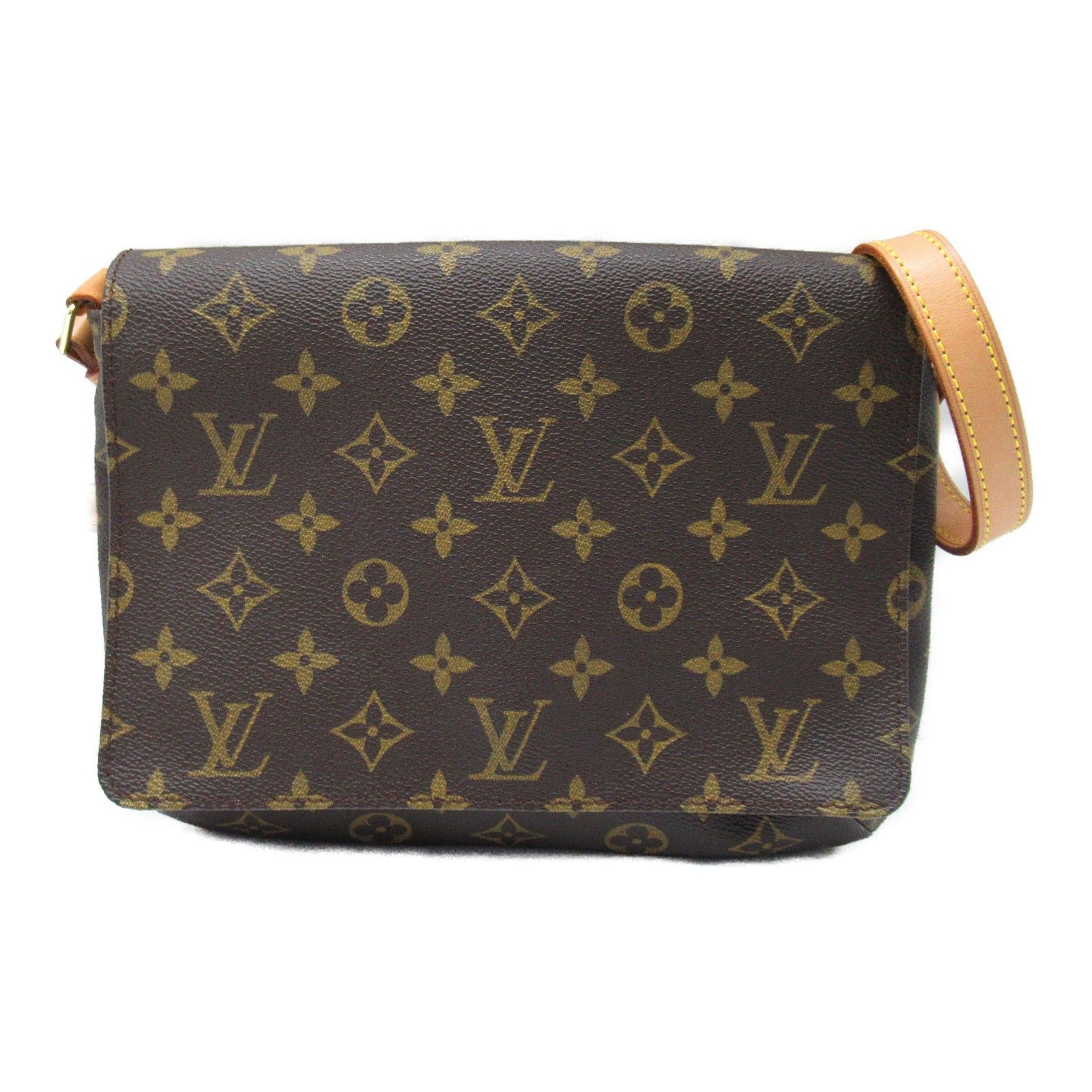 Louis Vuitton Louis Vuitton Musette Tango Short Shoulder Bag Coated Canvas Monogram Brown Size ONE SIZE - 1 Thumbnail
